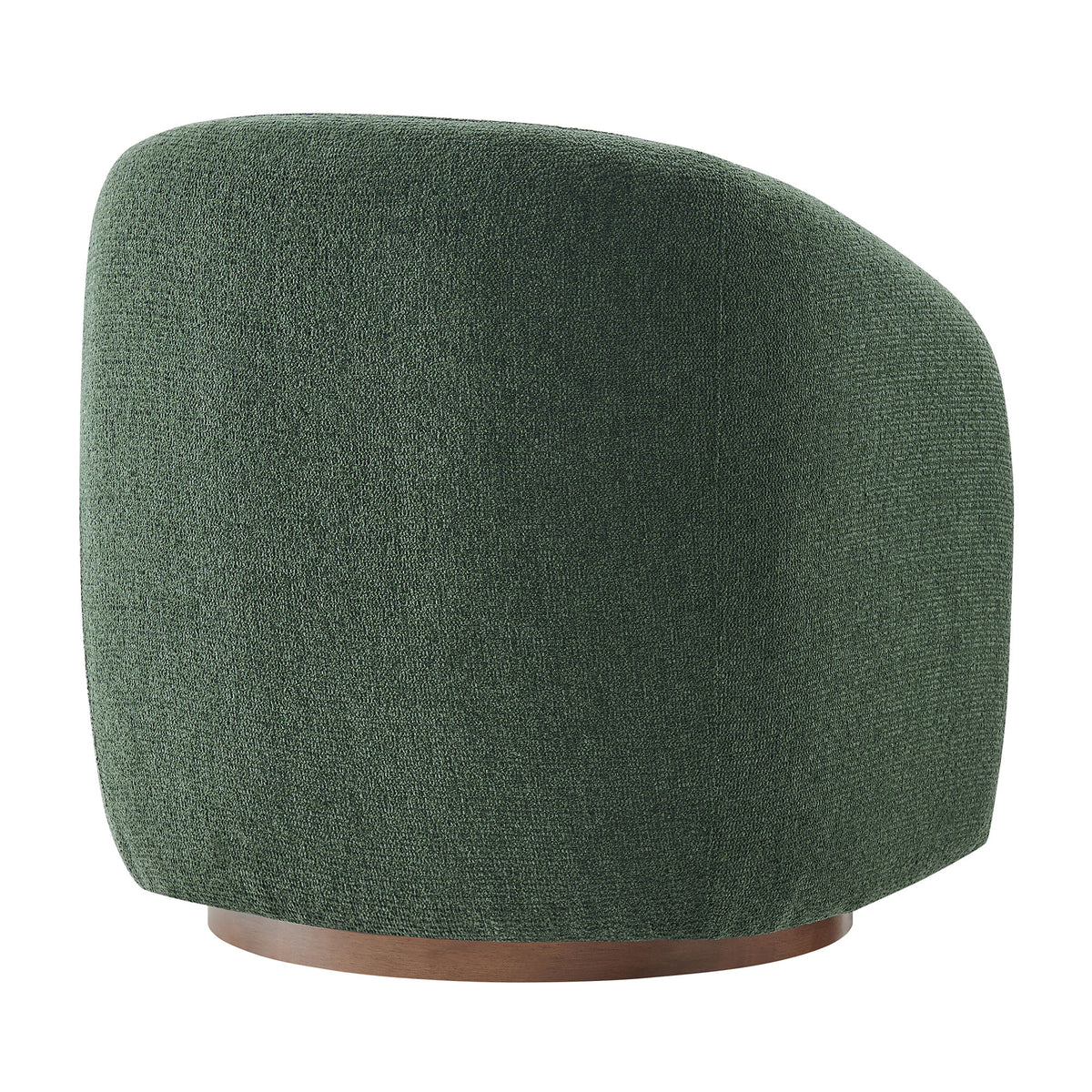 Holland Swivel Chenille Fabric Armchair - Pine