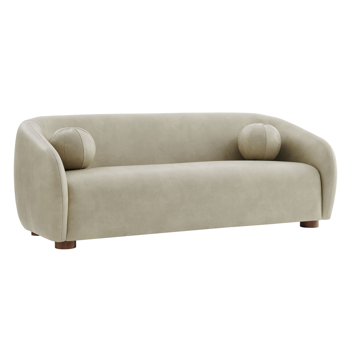Holland 85" Vegan Leather Sofa - Mineral