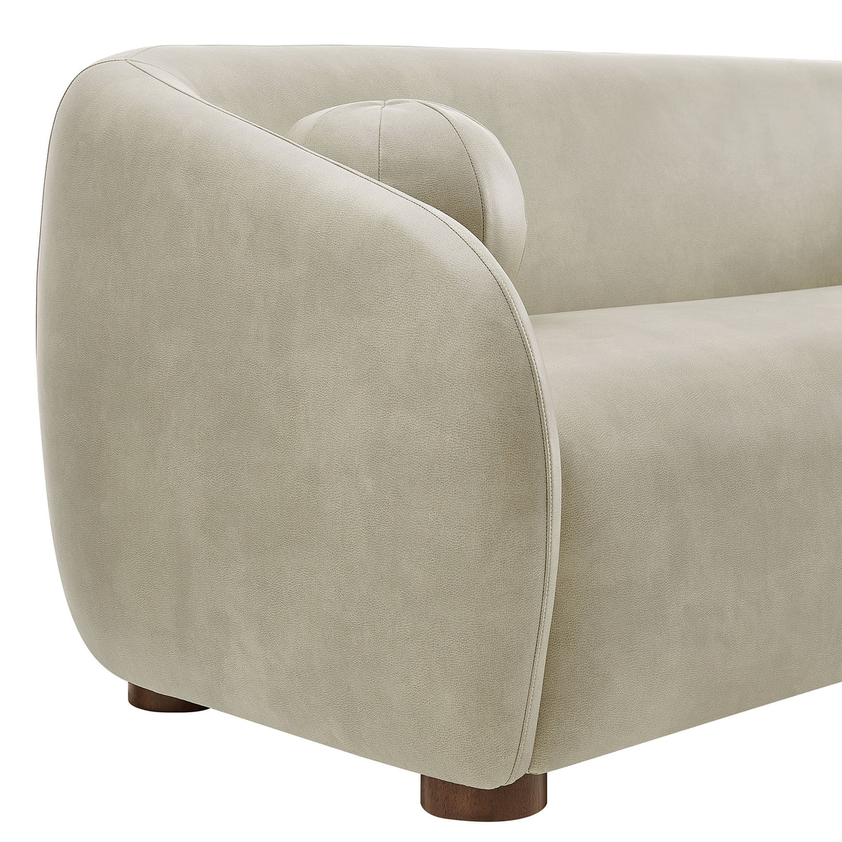 Holland 85" Vegan Leather Sofa - Mineral