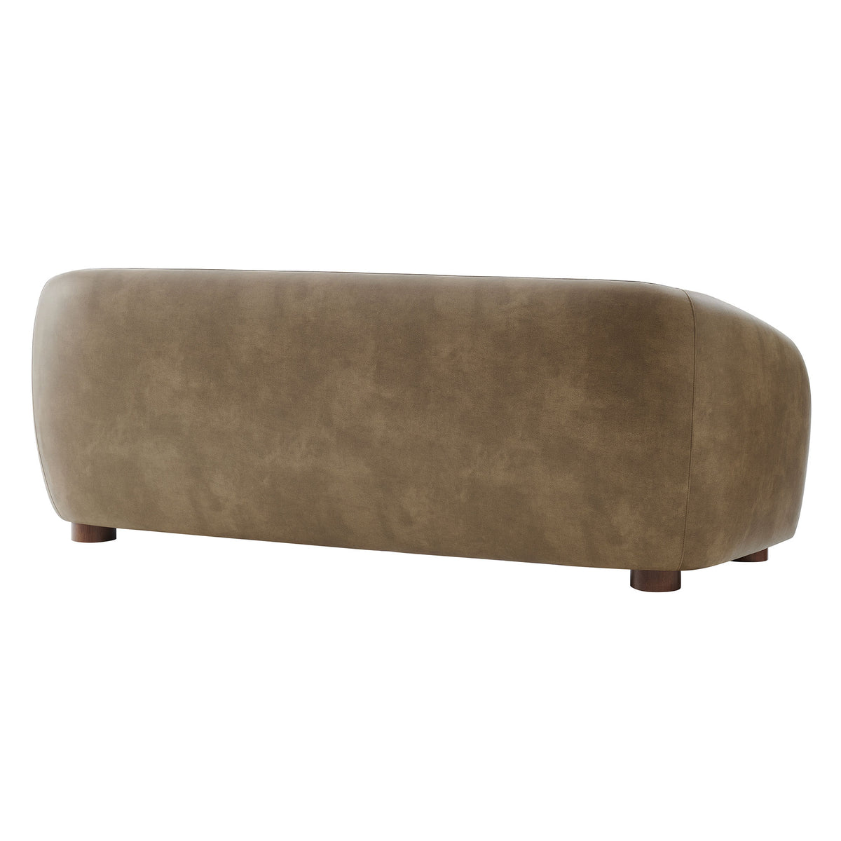 Holland 85" Vegan Leather Sofa - Mushroom
