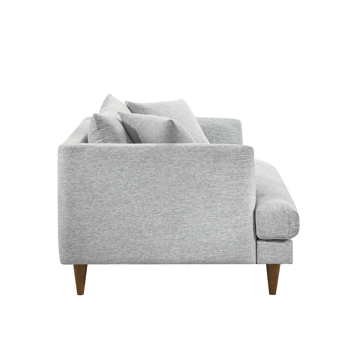 Zoya Down Filled Overstuffed Chair-and-a-Half - Light Gray Fabric