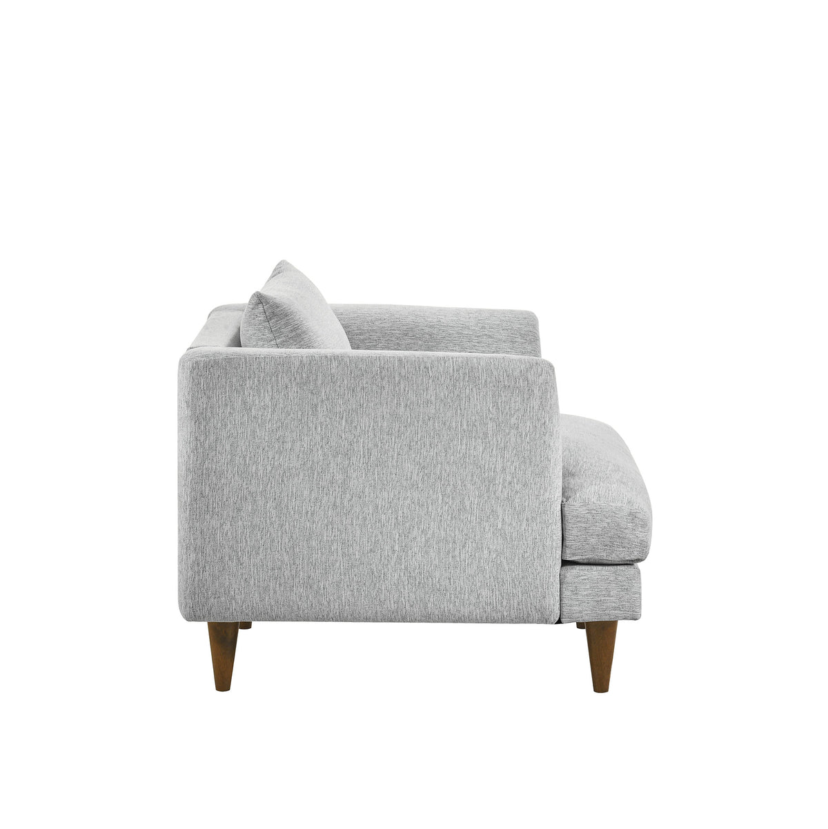 Zoya Down Filled Overstuffed Armchair - Light Gray Fabric