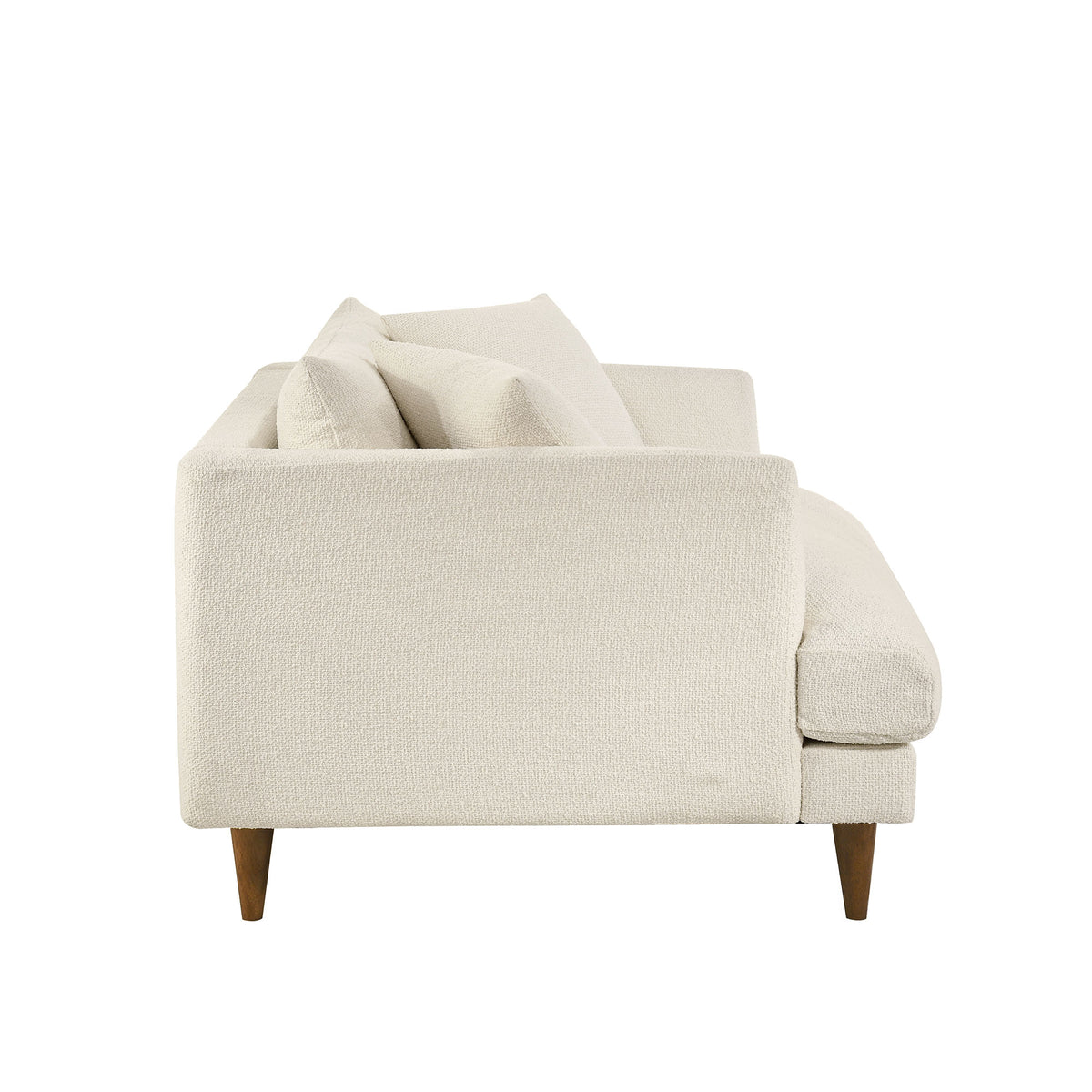 Zoya Down Filled Overstuffed Boucle Chair-and-a-Half - Cream