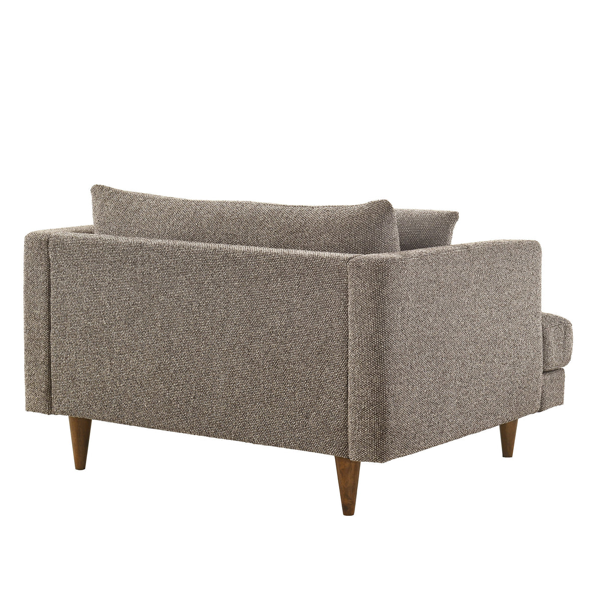 Zoya Down Filled Overstuffed Boucle Chair-and-a-Half - Earth