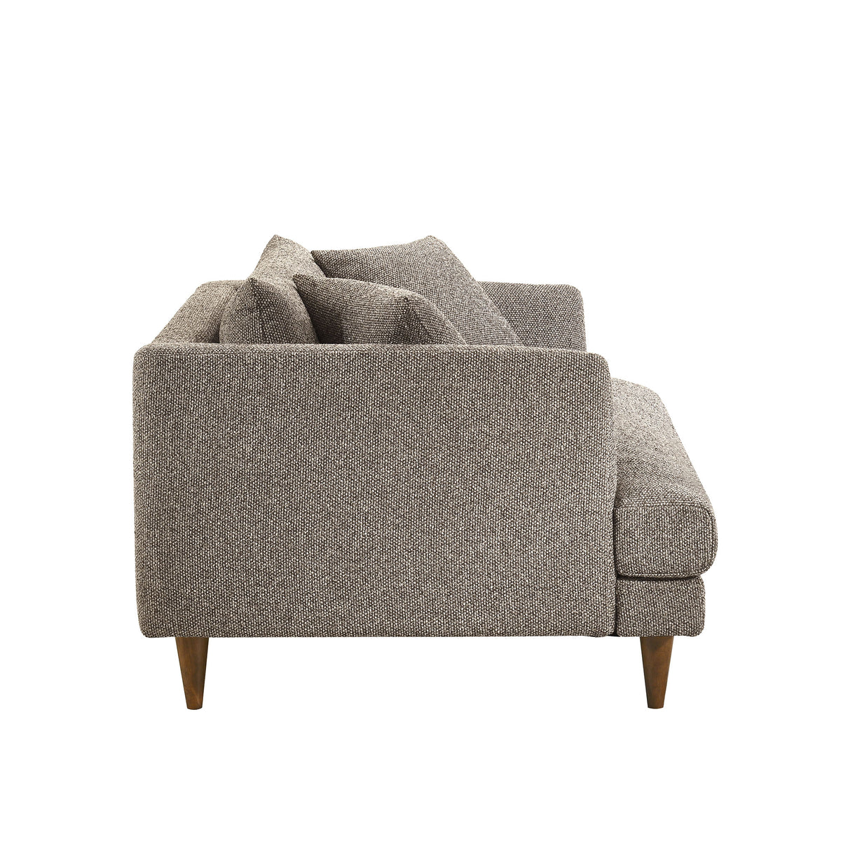 Zoya Down Filled Overstuffed Boucle Chair-and-a-Half - Earth