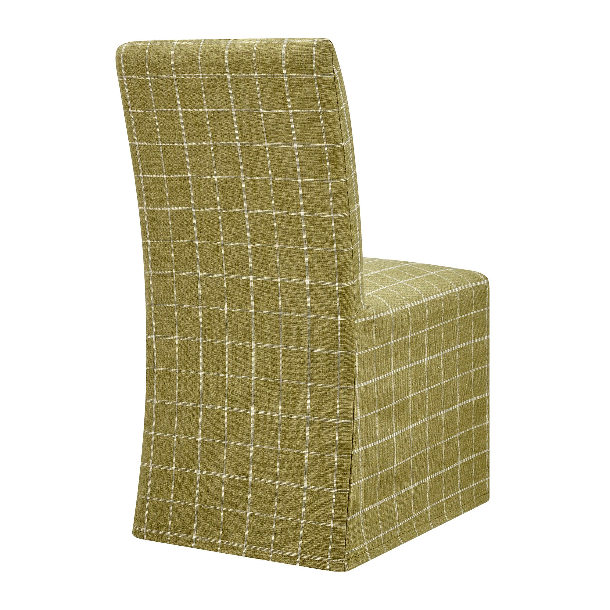 Aster Linen Cotton Blend Slipcovered Dining Chairs Set of 2 by Modway