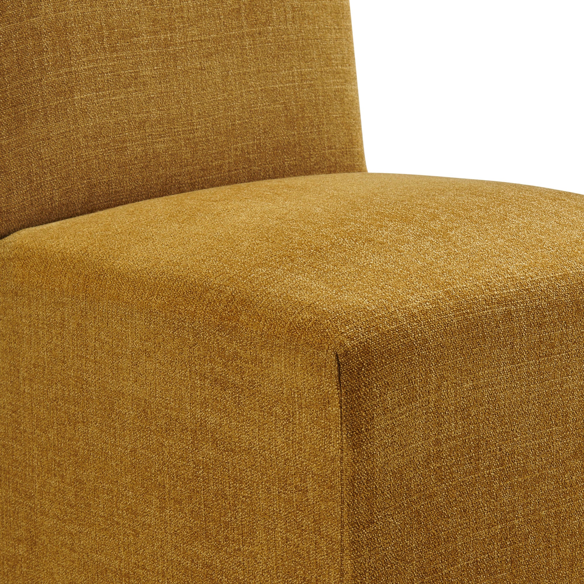 Aster Slub Weave Fabric Slipcovered Dining Chairs Set of 2 by Modway