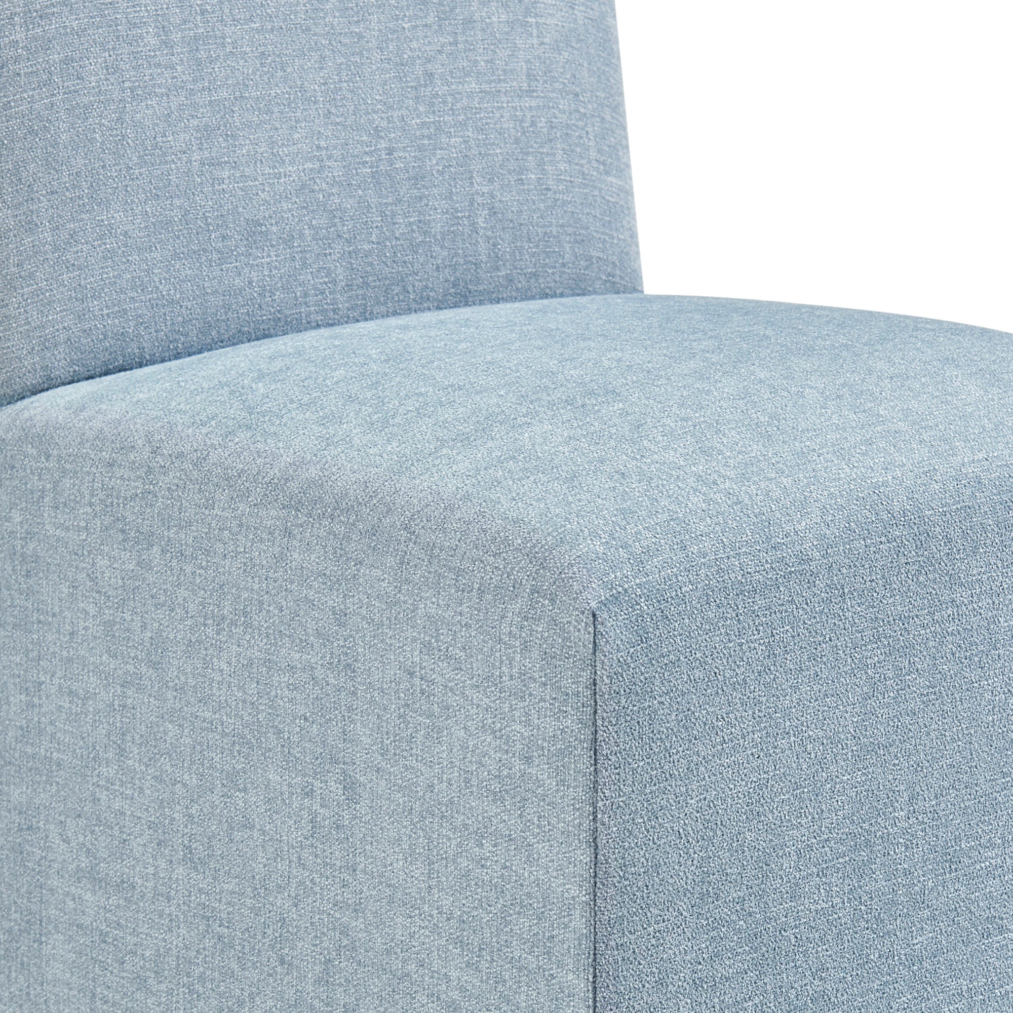 Aster Slub Weave Fabric Slipcovered Dining Chairs Set of 2 by Modway