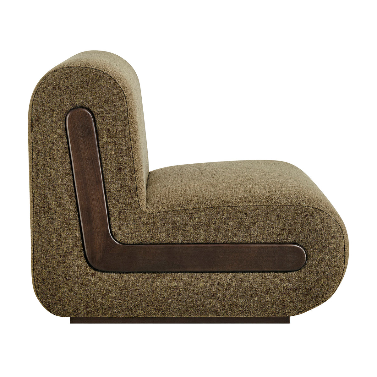 Denby Linen Blend Accent Chair - Olive