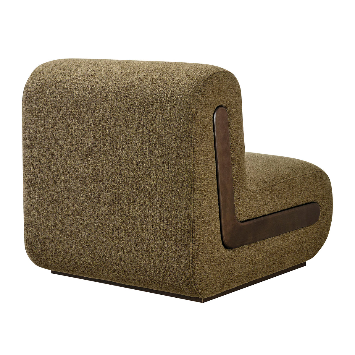 Denby Linen Blend Accent Chair - Olive