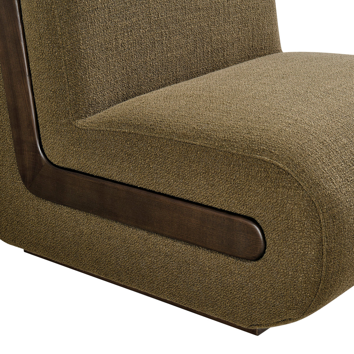 Denby Linen Blend Accent Chair - Olive