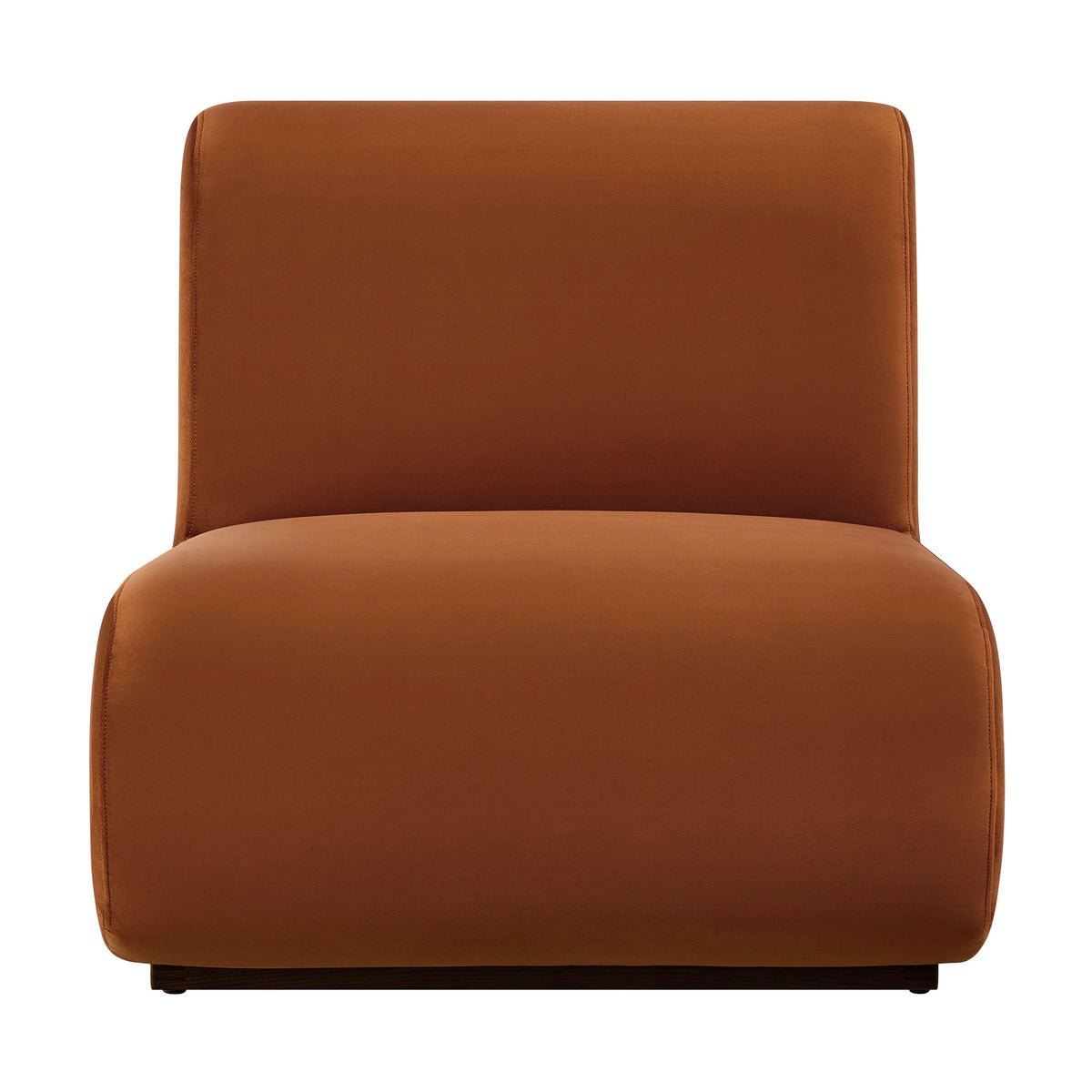 Denby Performance Velvet Accent Chair - Rust