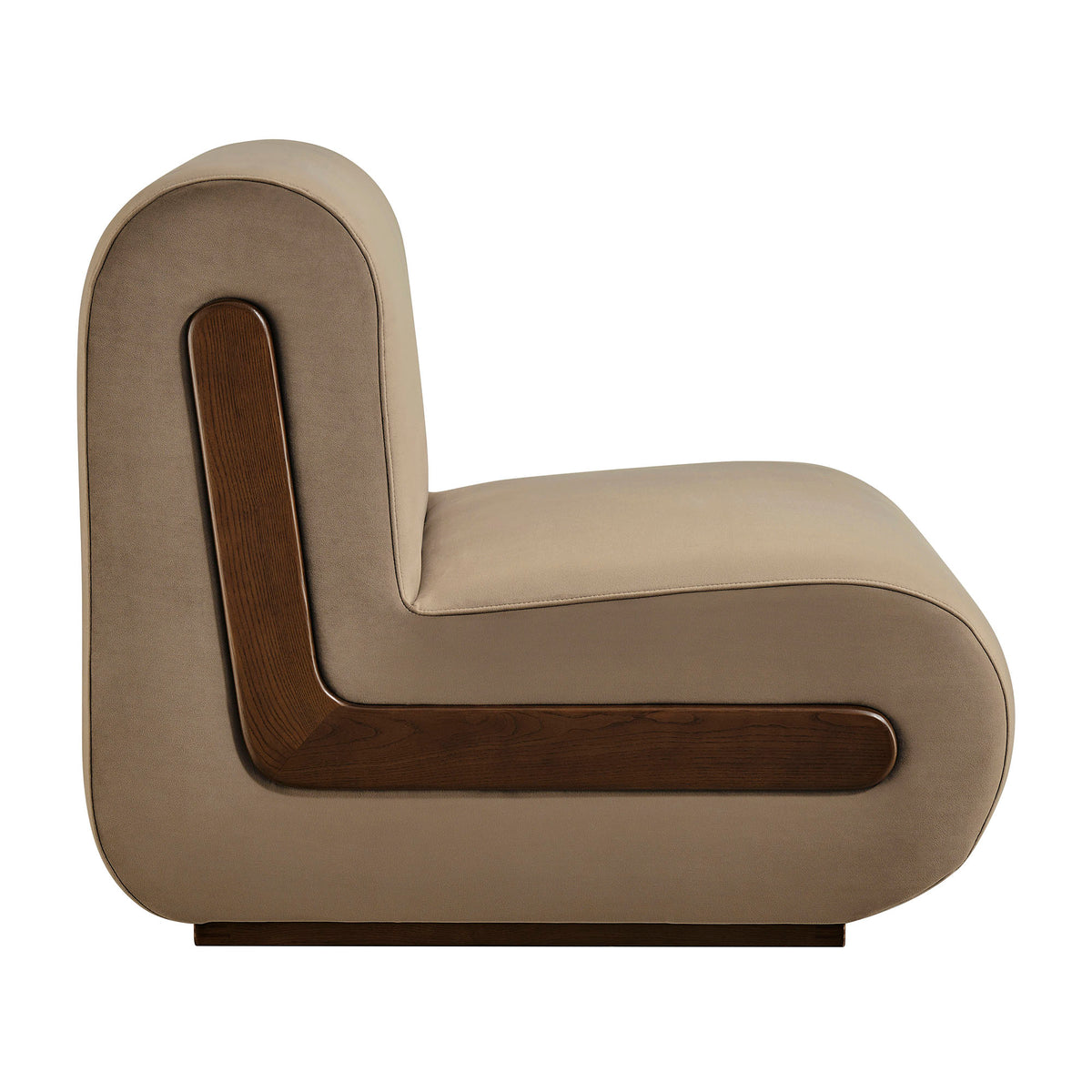 Denby Performance Velvet Accent Chair - Taupe