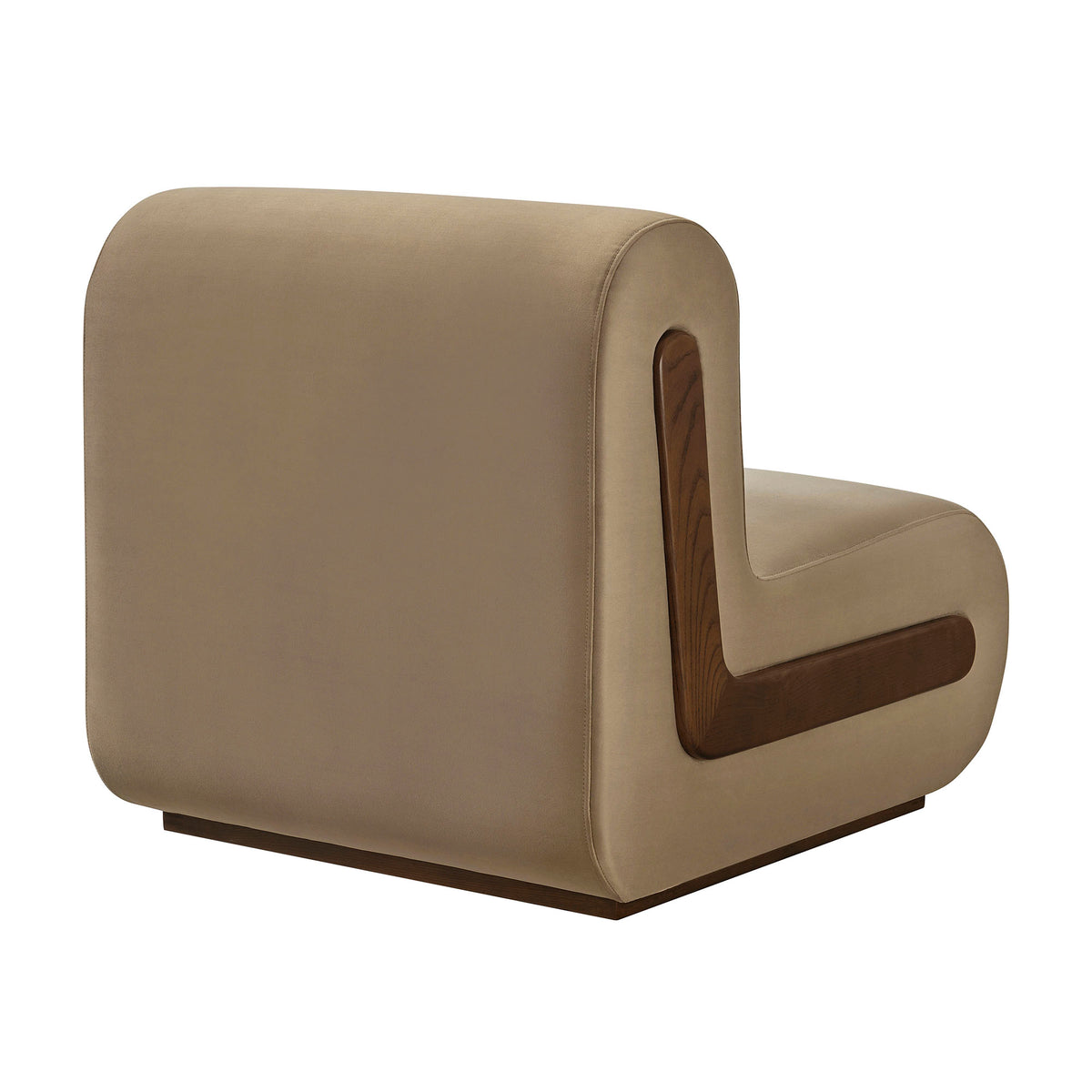 Denby Performance Velvet Accent Chair - Taupe