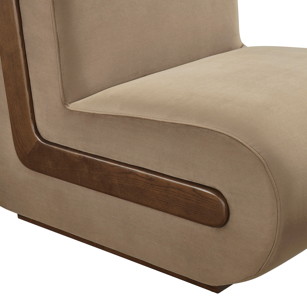 Denby Performance Velvet Accent Chair - Taupe