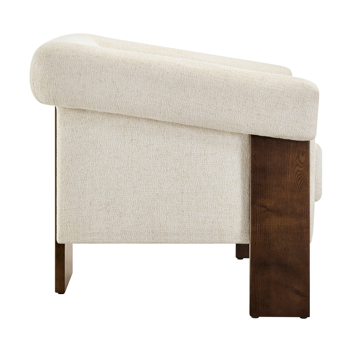Halbrook Linen Blend Tripod Accent Chair - Ivory