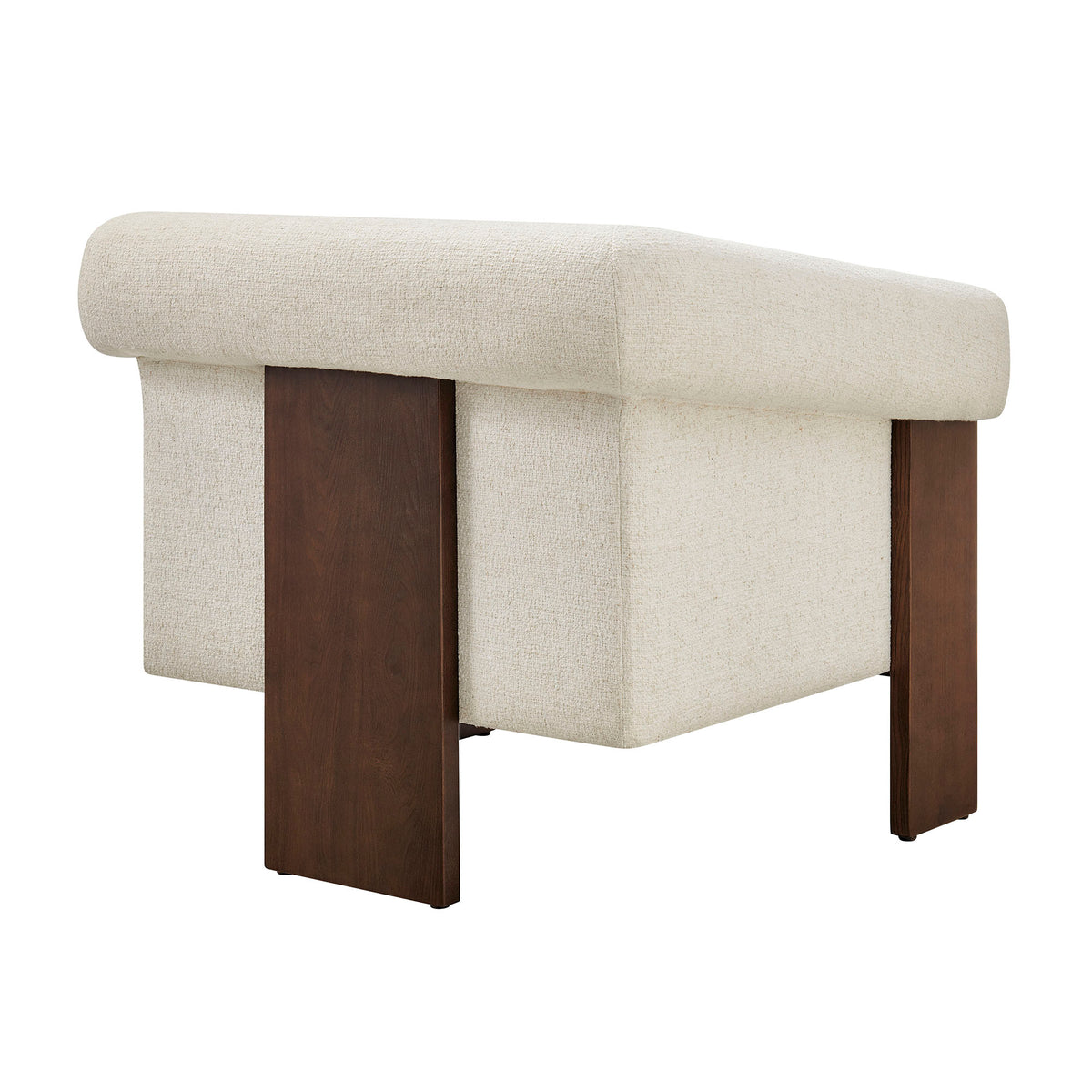 Halbrook Linen Blend Tripod Accent Chair - Ivory