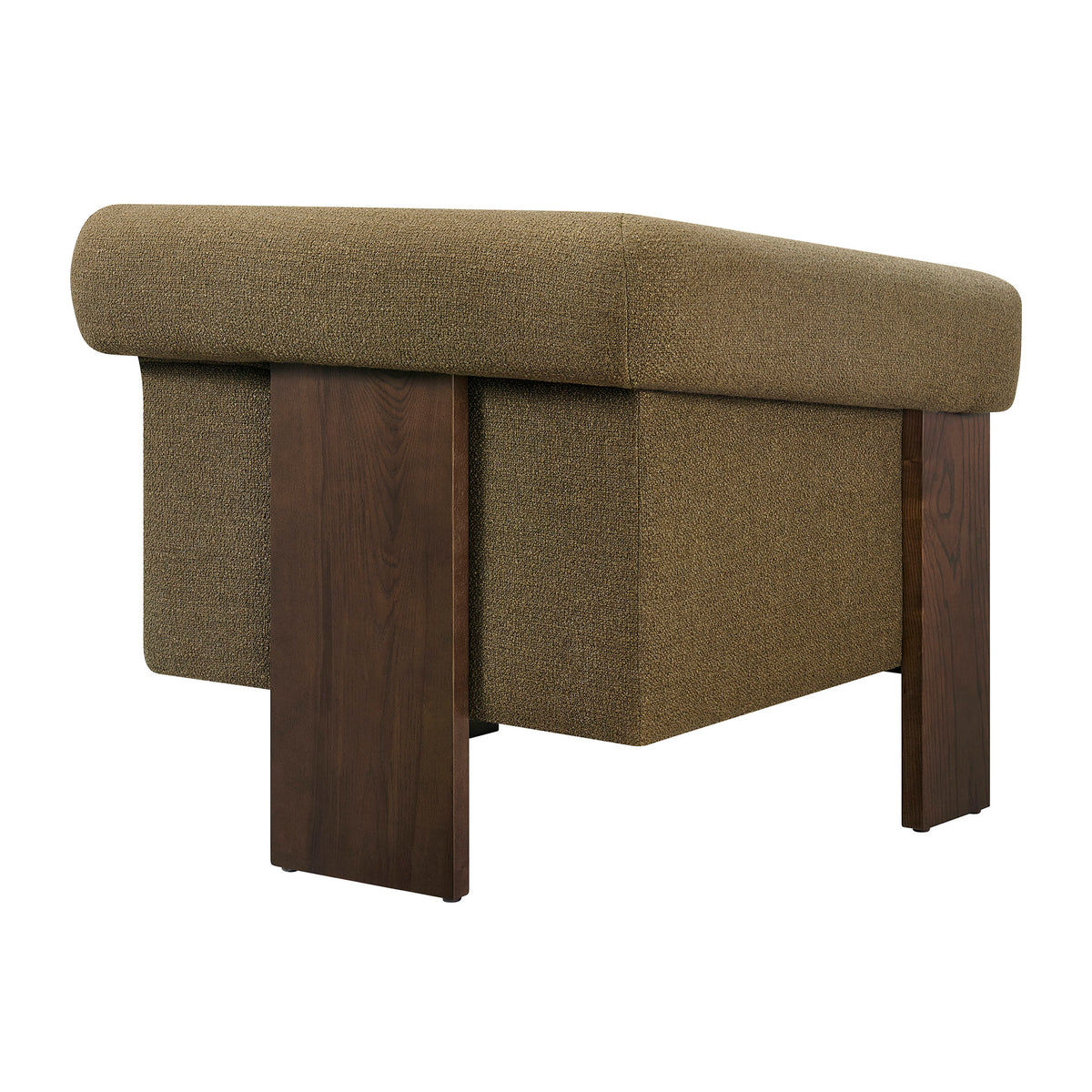 Halbrook Linen Blend Tripod Accent Chair - Olive