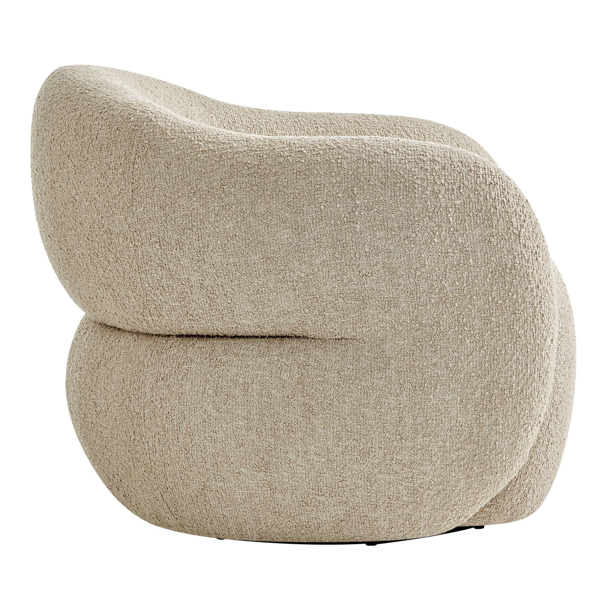 Selby Textured Woven Fabric Swivel Accent Chair - Linen