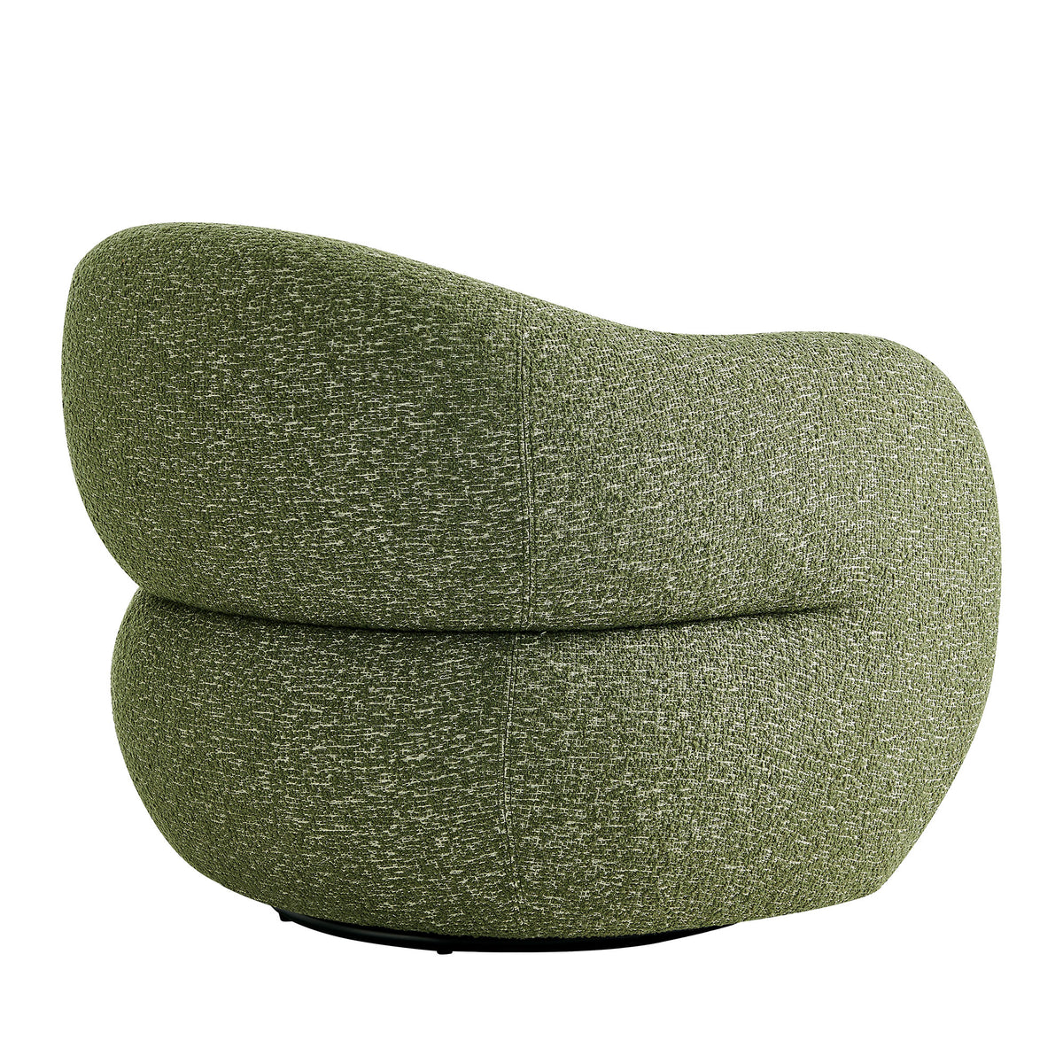 Selby Textured Woven Fabric Swivel Accent Chair - Olive