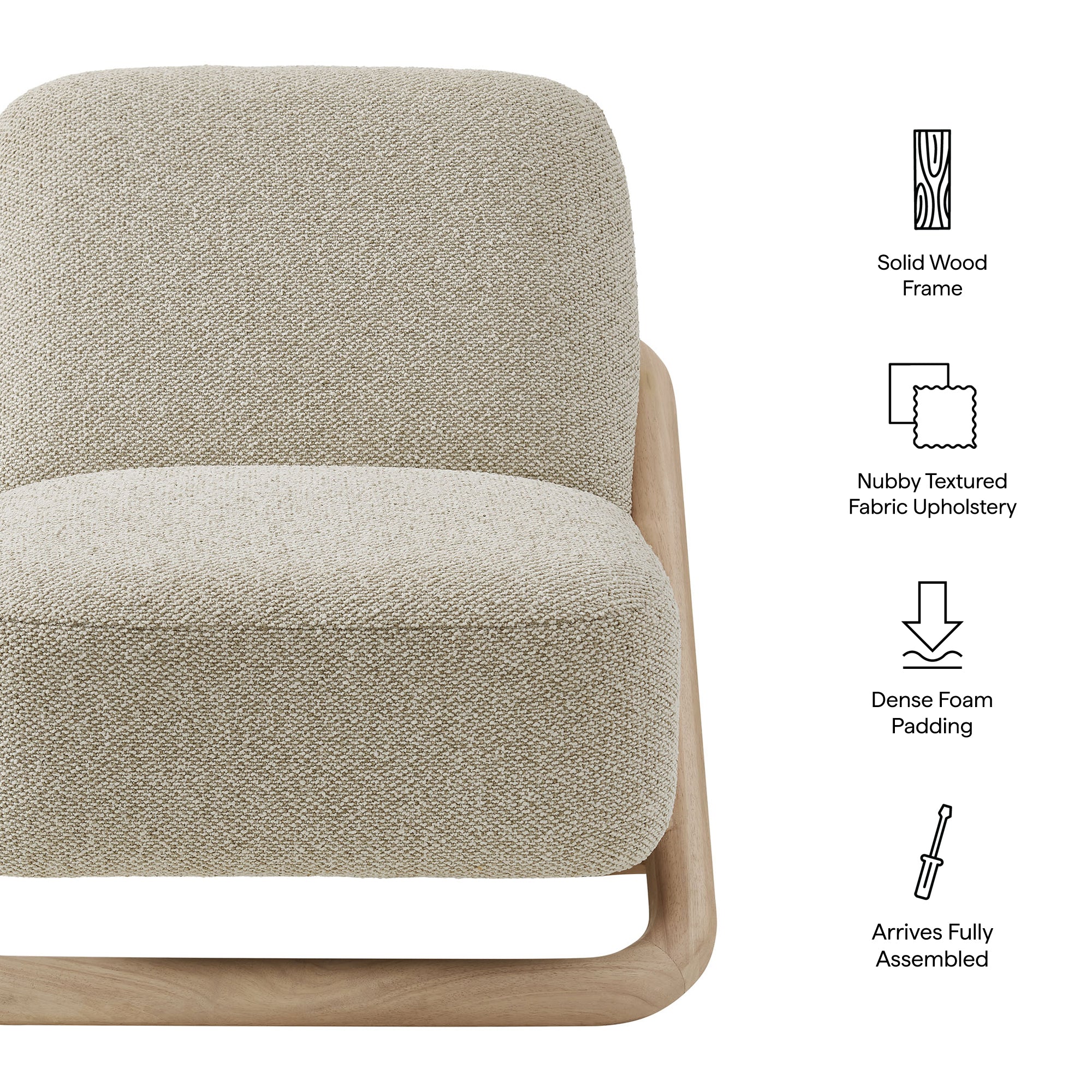 Vander Textured Fabric Accent Chair by Modway