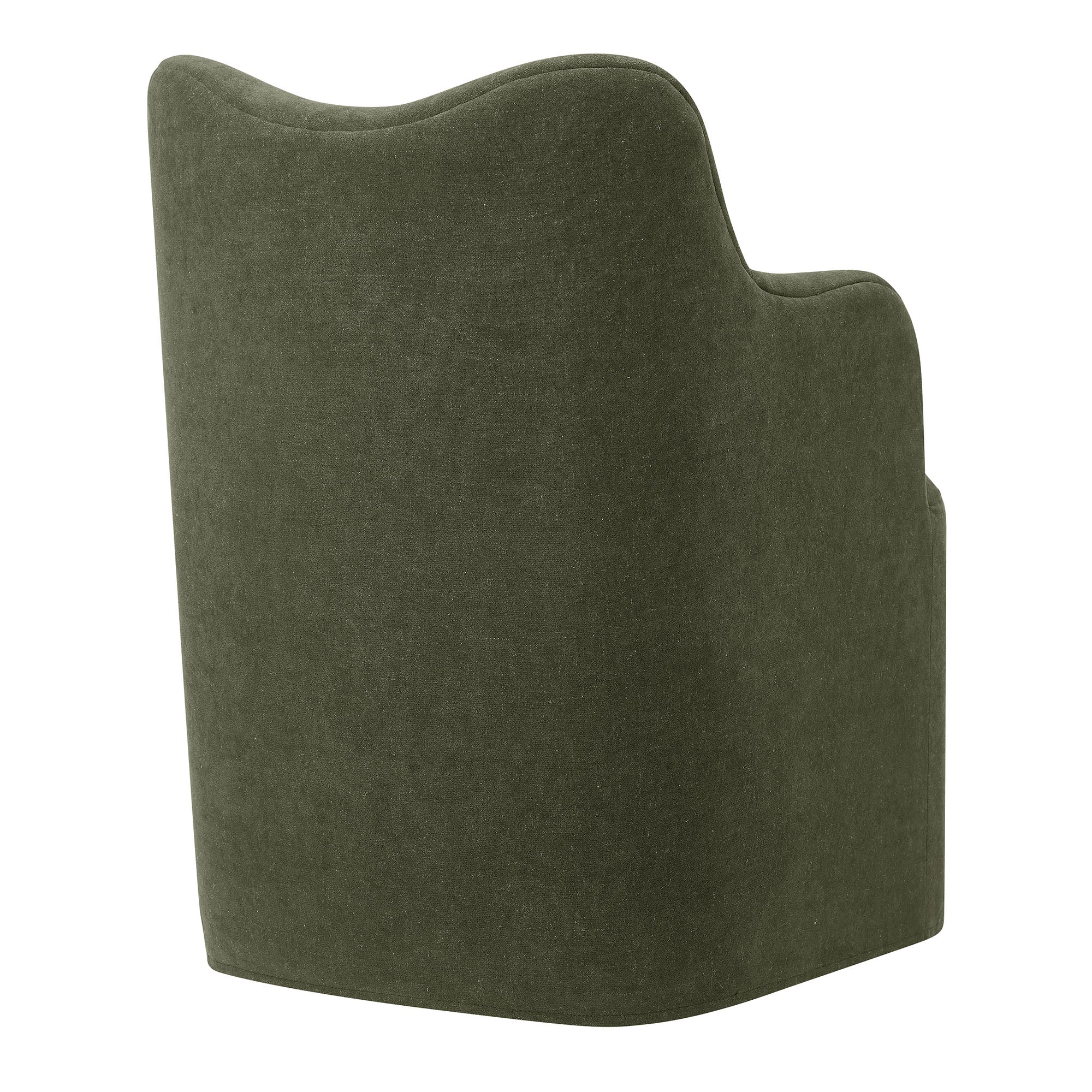 Cordelle Linen Blend Swivel Dining Chair by Modway