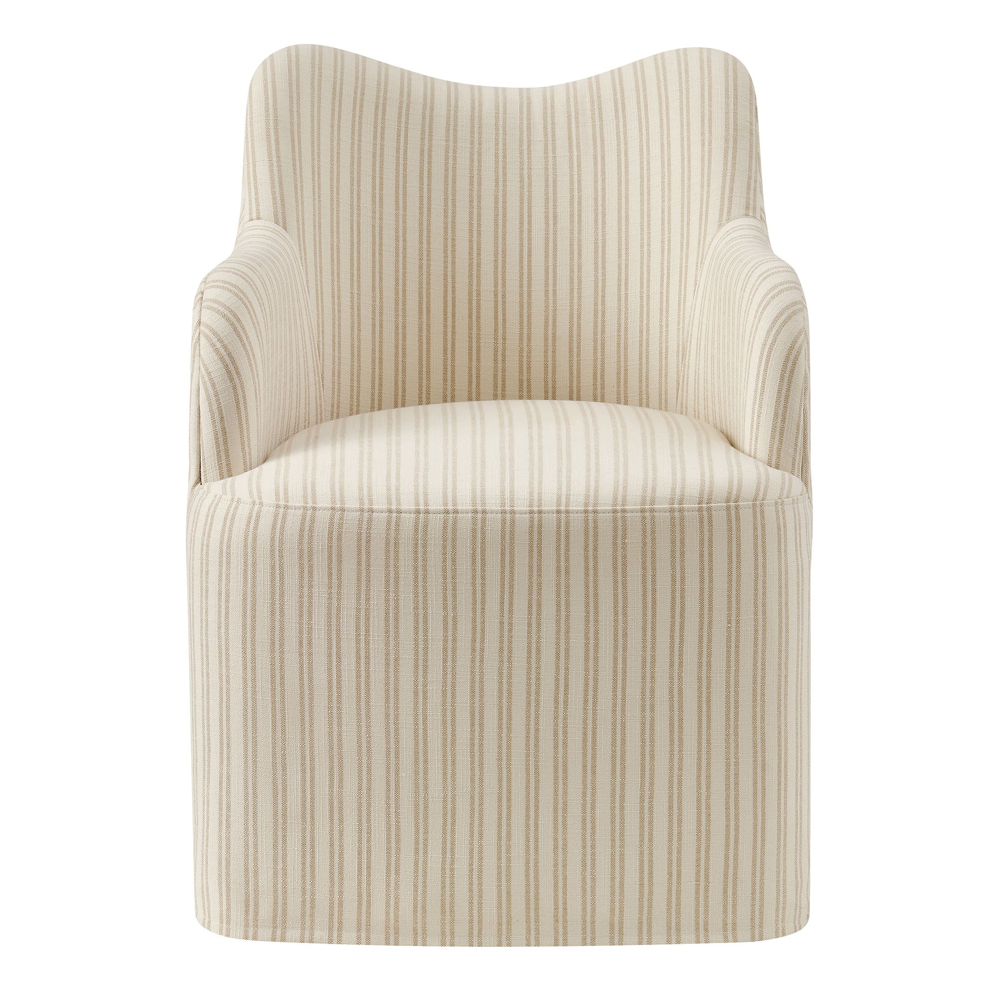 Cordelle Linen Blend Swivel Dining Chair by Modway