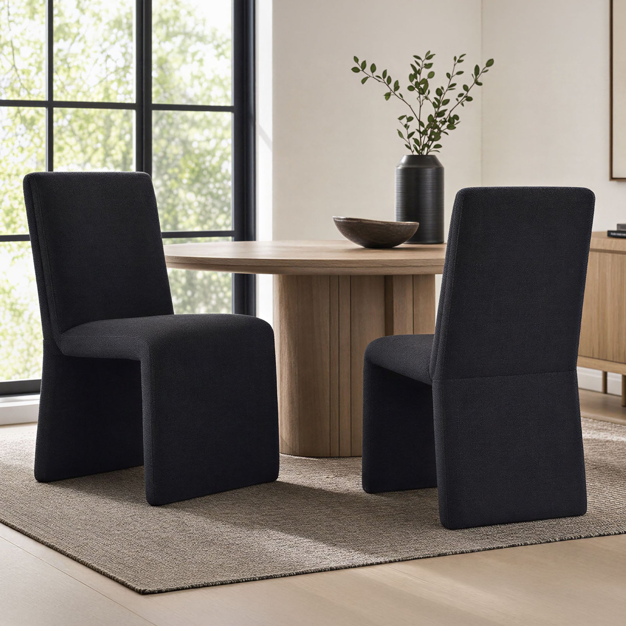 Emory Upholstered Fabric Dining Side Chair Set of 2 by Modway