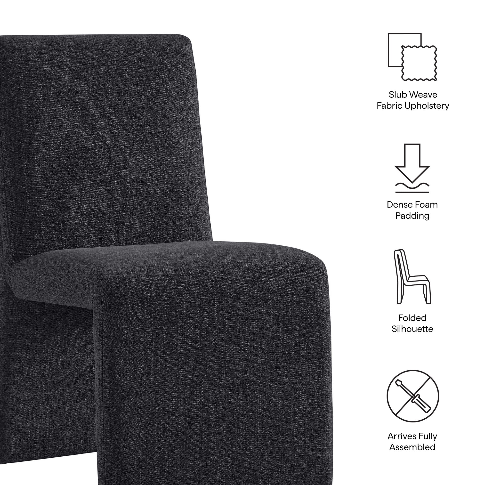 Emory Upholstered Fabric Dining Side Chair Set of 2 by Modway