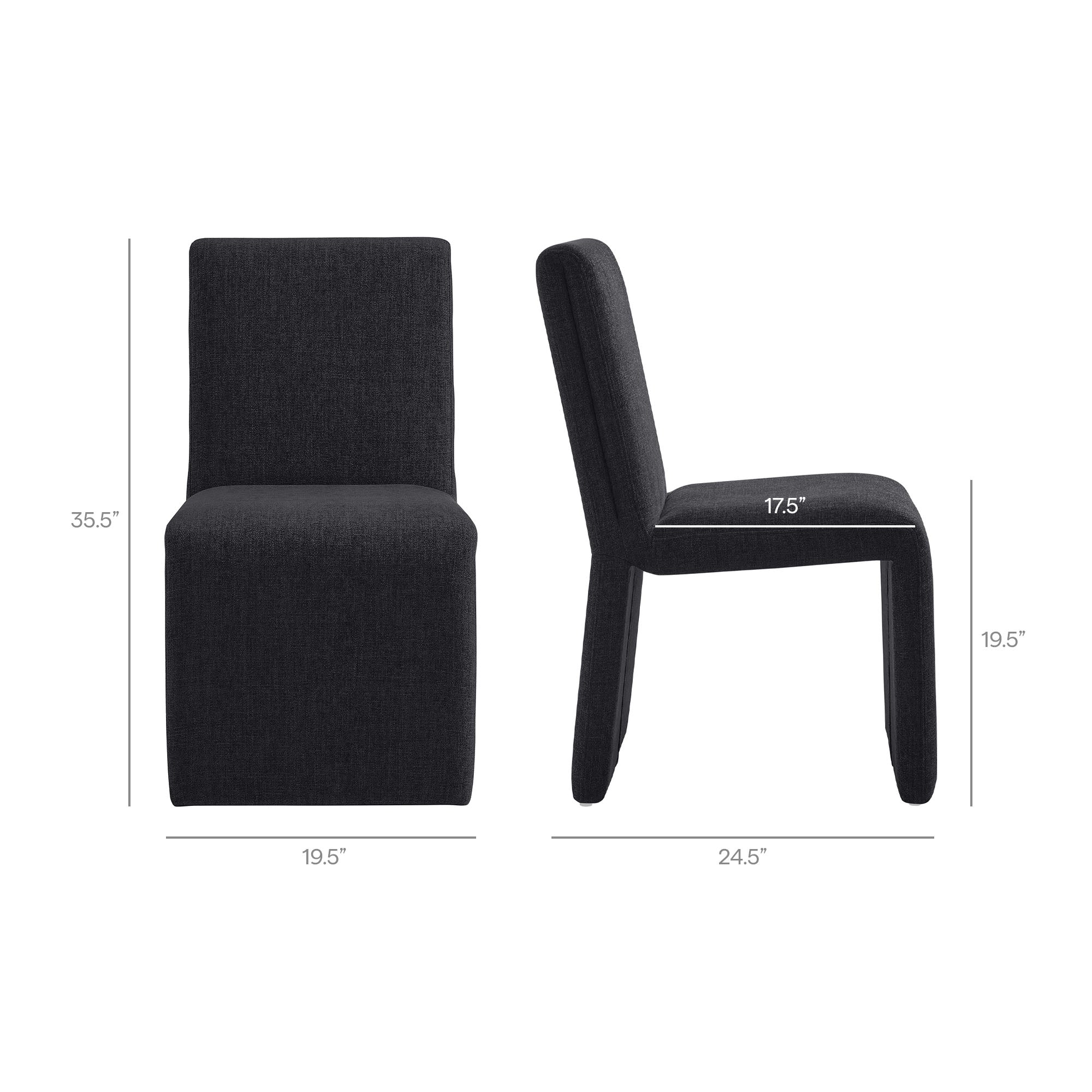 Emory Upholstered Fabric Dining Side Chair Set of 2 by Modway