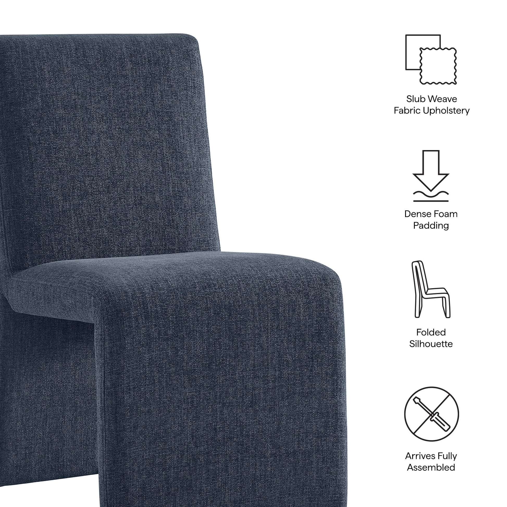 Emory Upholstered Fabric Dining Side Chair Set of 2 by Modway