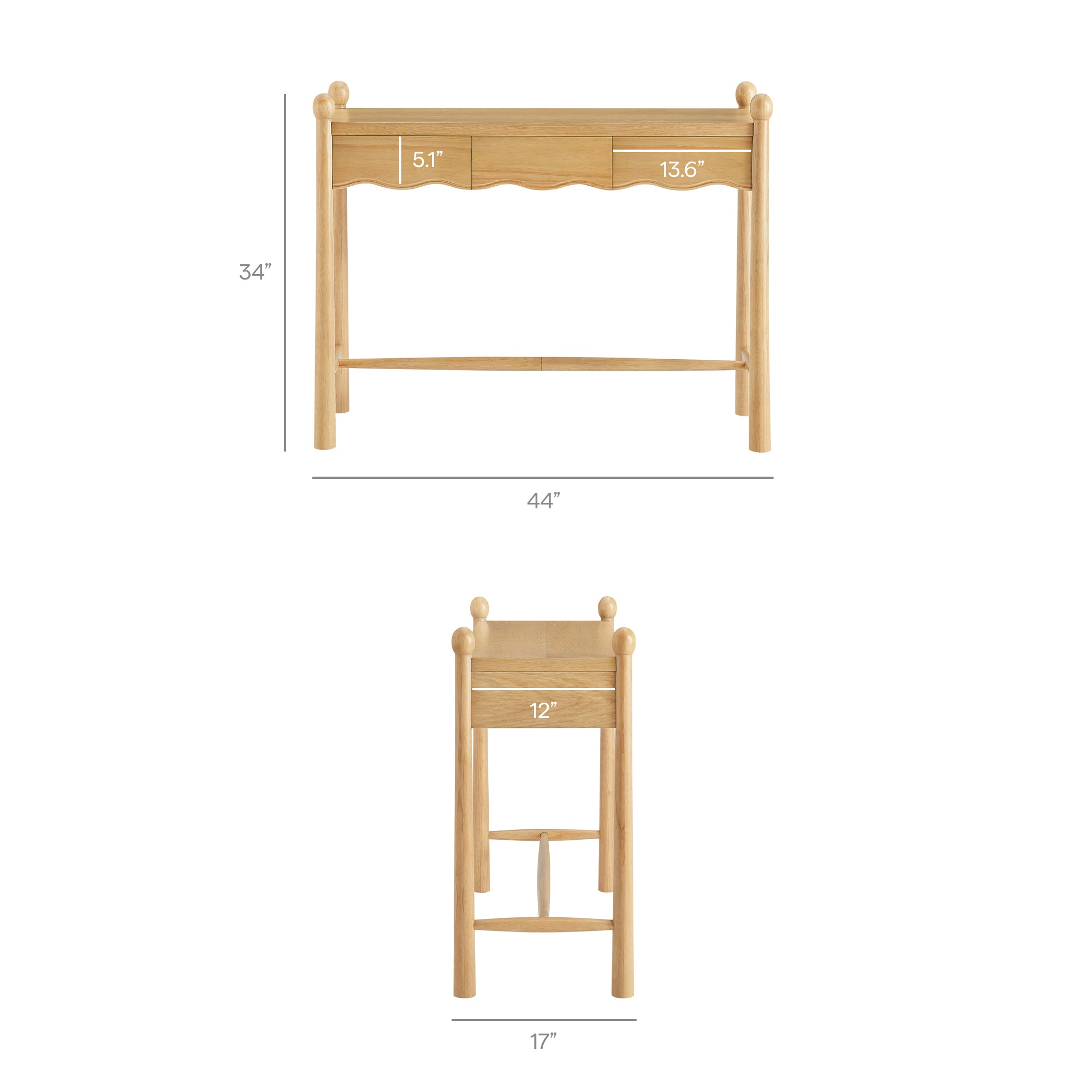 Darcy 44 Inch Wood Console Table by Modway
