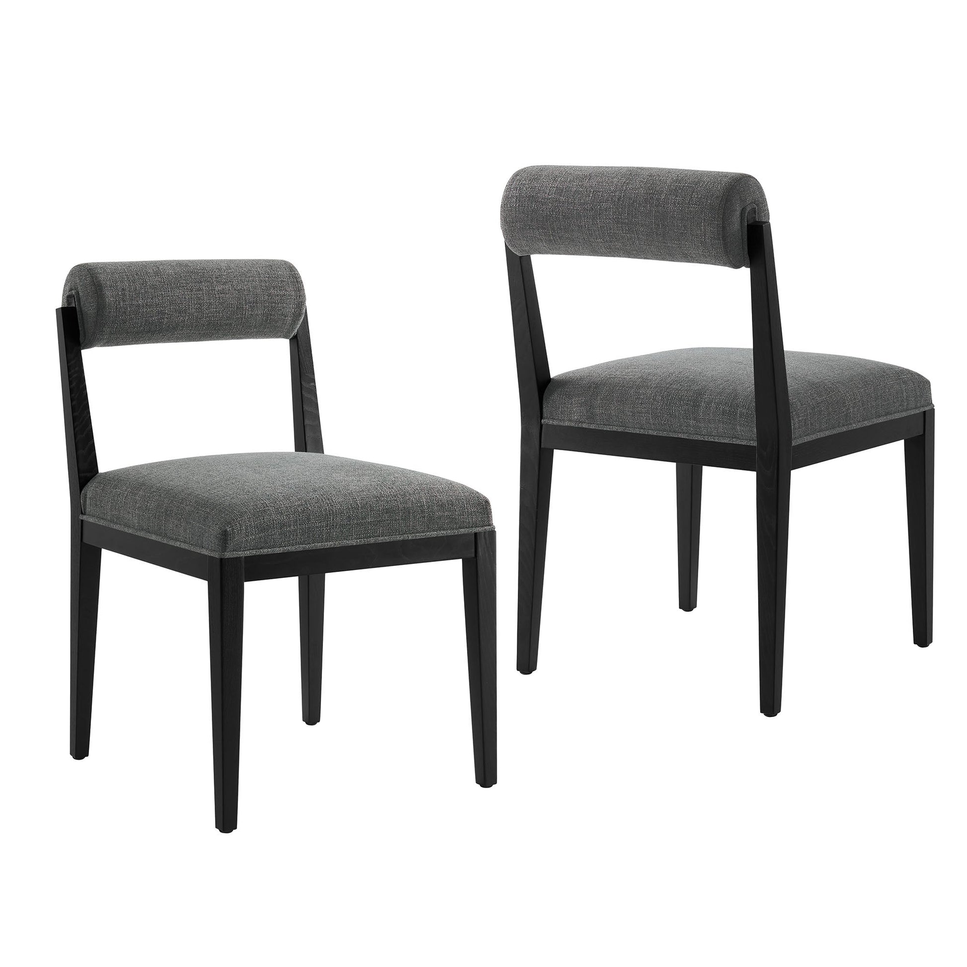 Kai Fabric Dining Chair Set of 2 - Charcoal