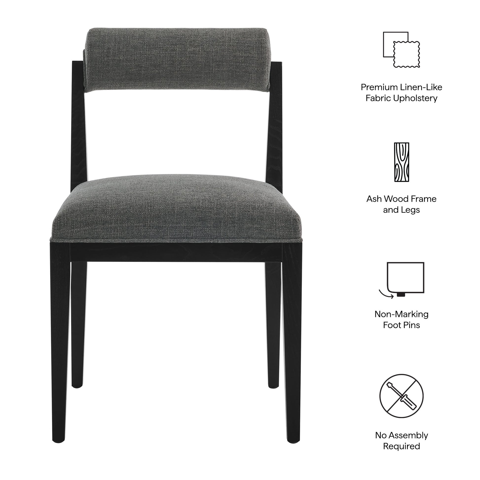 Kai Fabric Dining Chair Set of 2