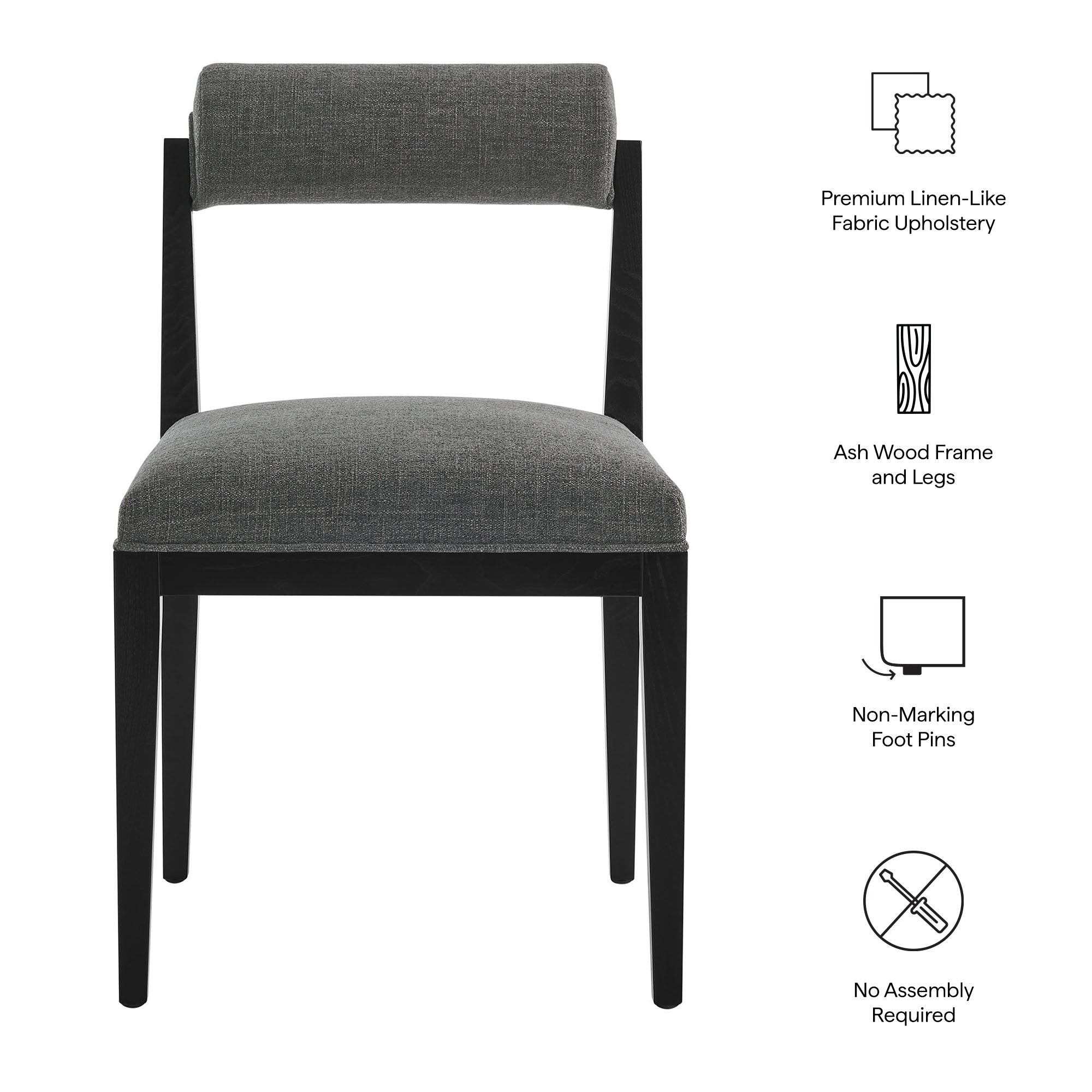 Kai Fabric Dining Chair Set of 2
