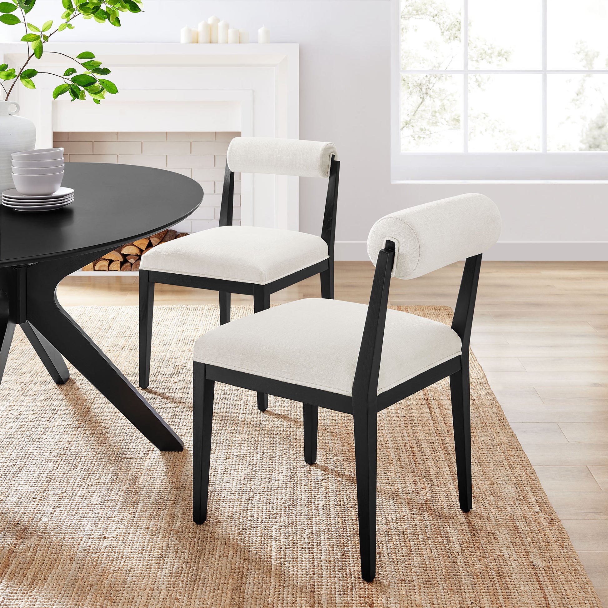 Kai Fabric Dining Chair Set of 2