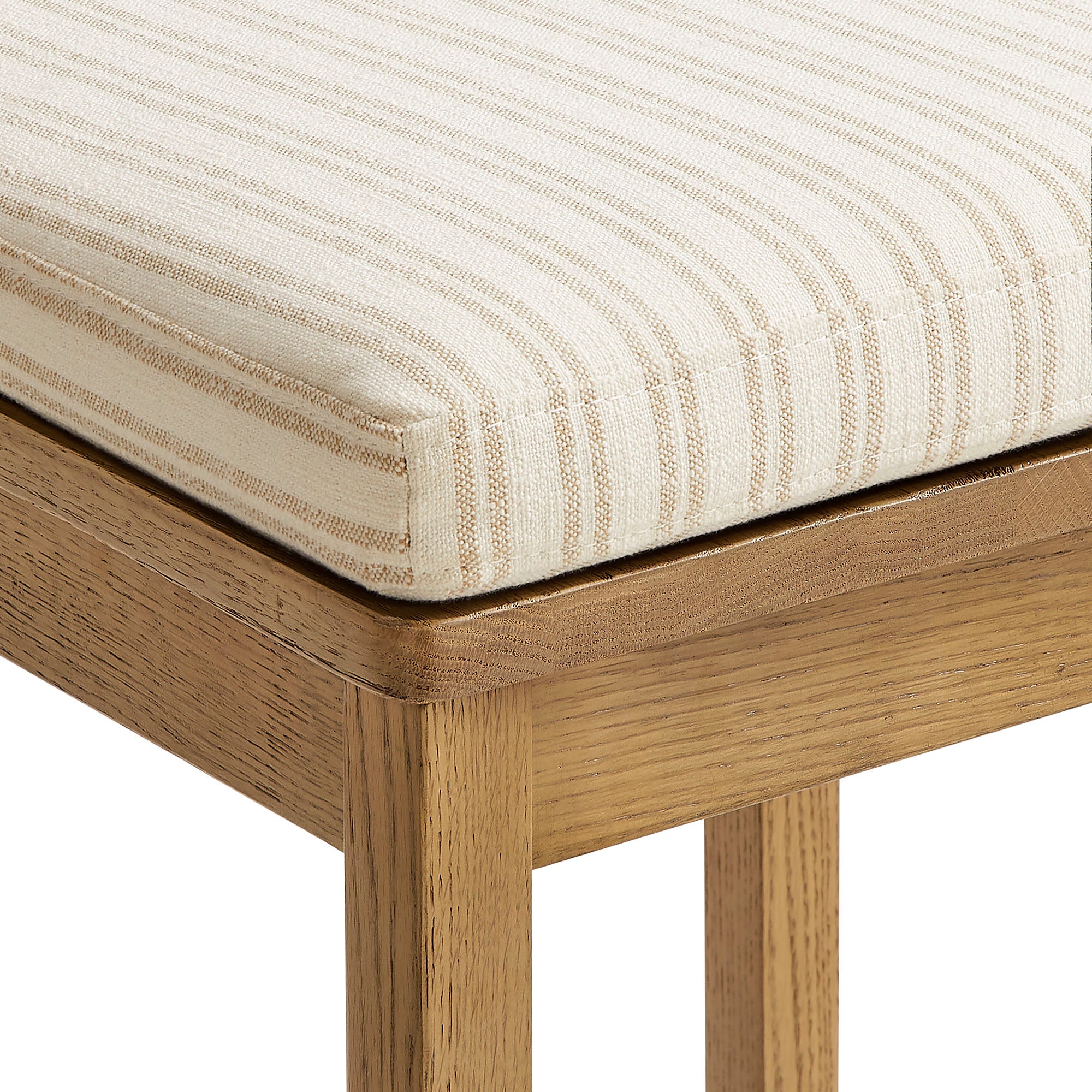 Jax Oak Wood Dining Chair With Wavy Razor Back and Cushion Set of 2 by Modway