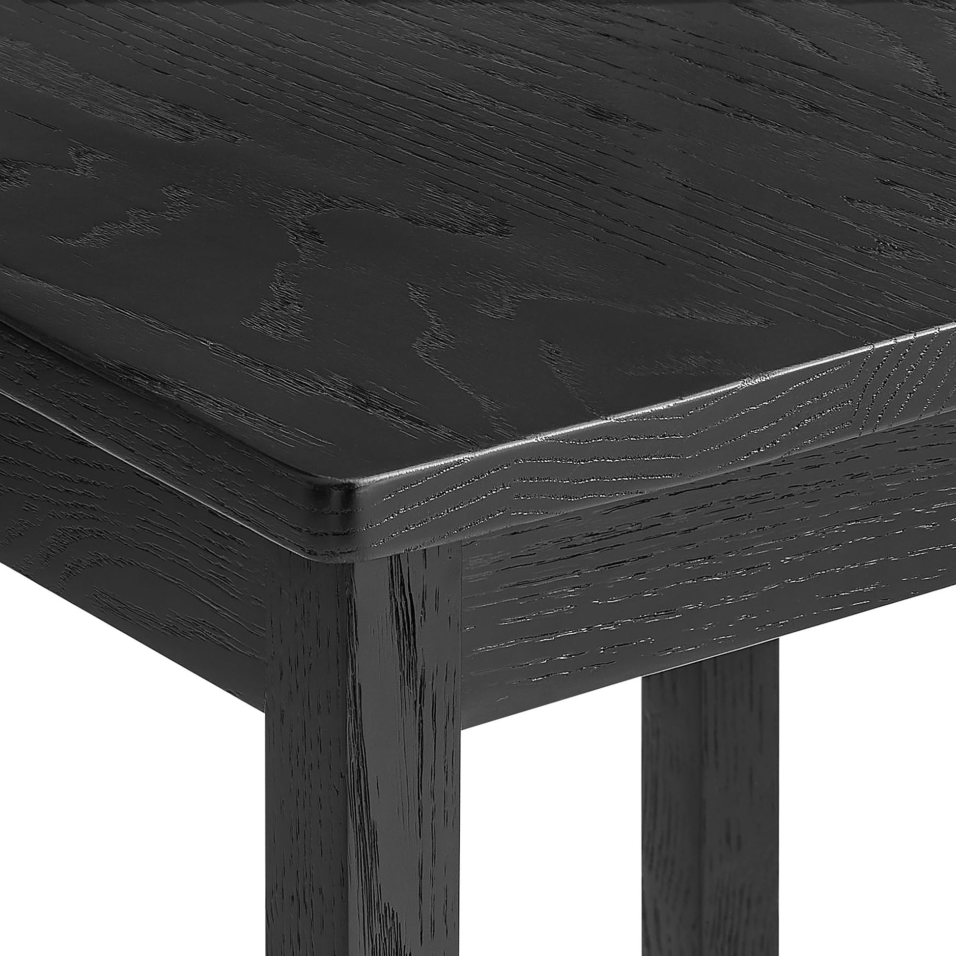 Jax Oak Wood Dining Chair With Wavy Razor Back Set of 2 by Modway