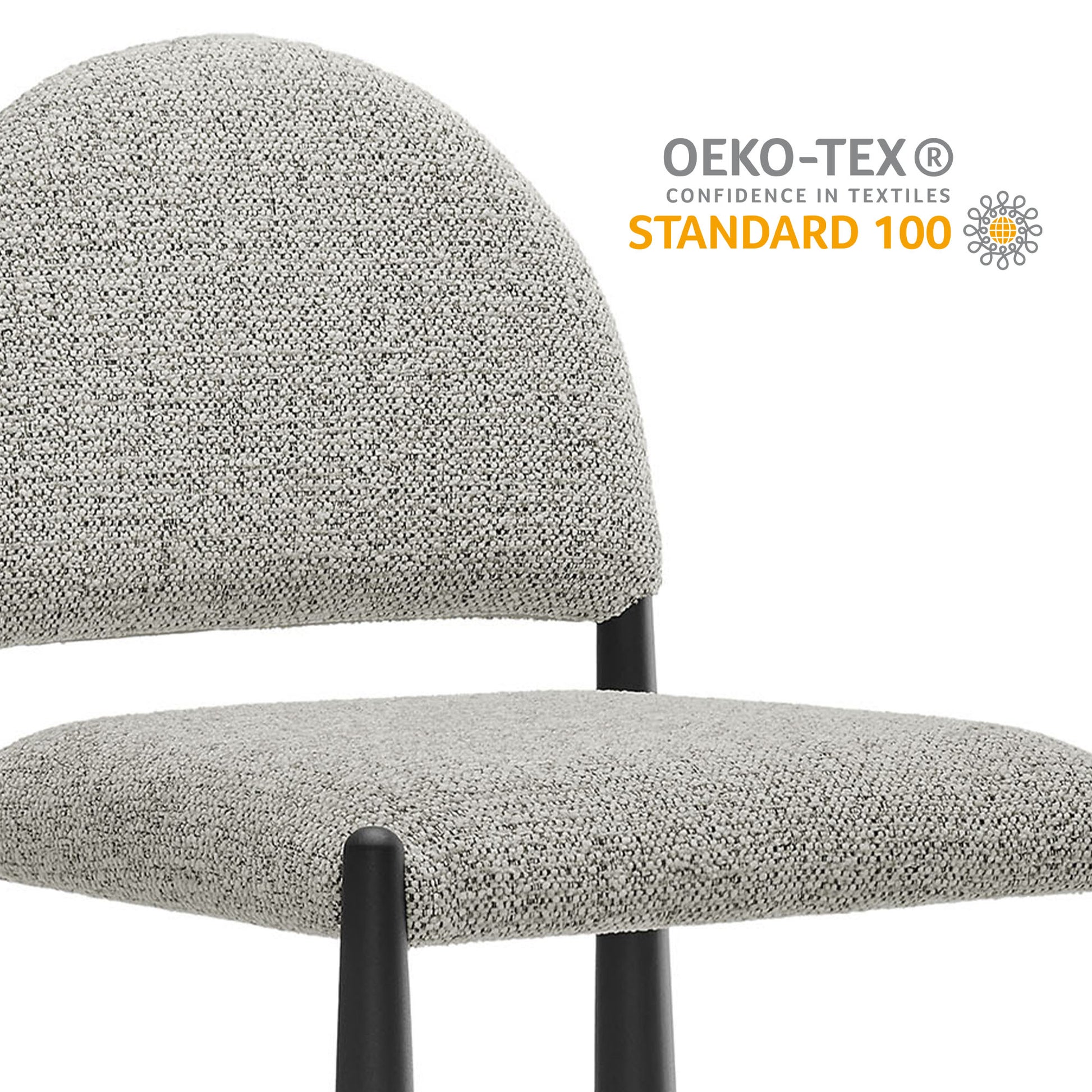 Hayley Upholstered Fabric Counter Stools Set of 2