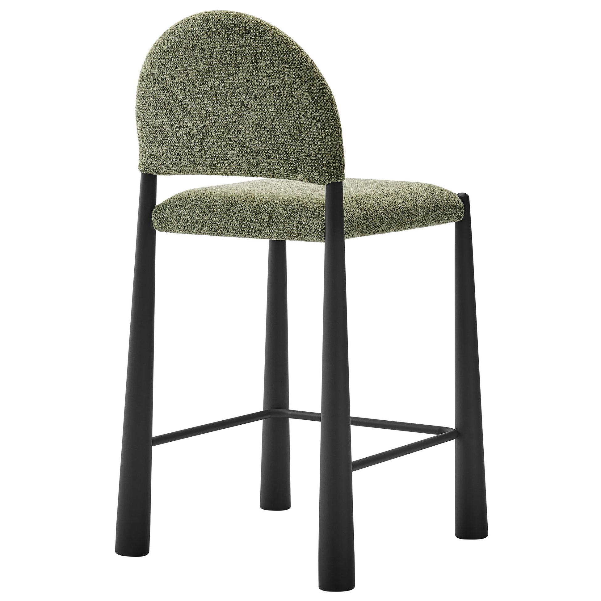 Hayley Upholstered Fabric Counter Stools Set of 2