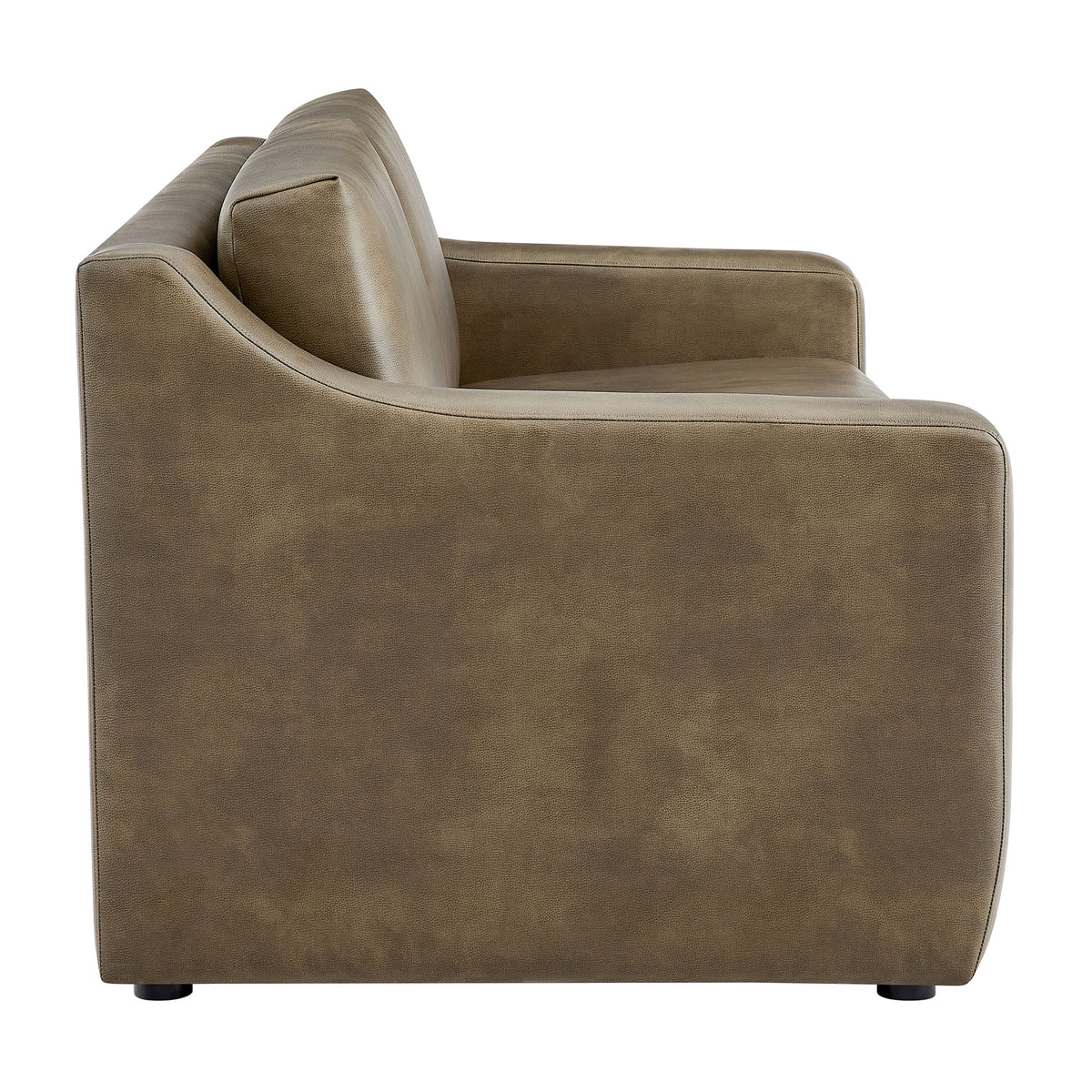 Liora 87 Inch Vegan Leather Sofa - Mushroom