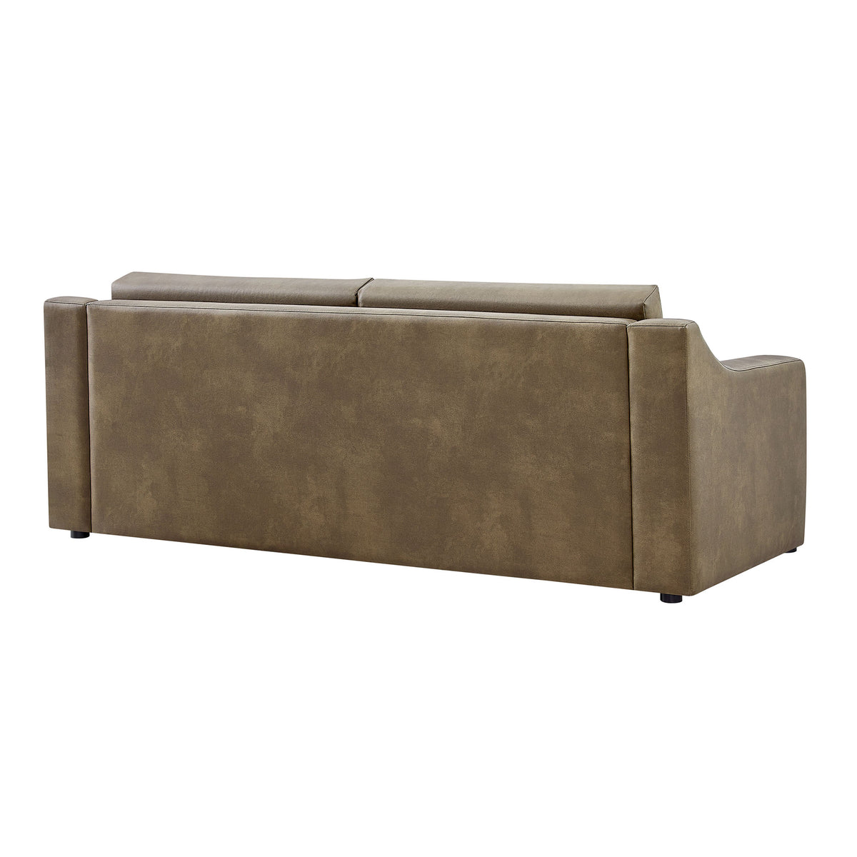 Liora 87 Inch Vegan Leather Sofa - Mushroom