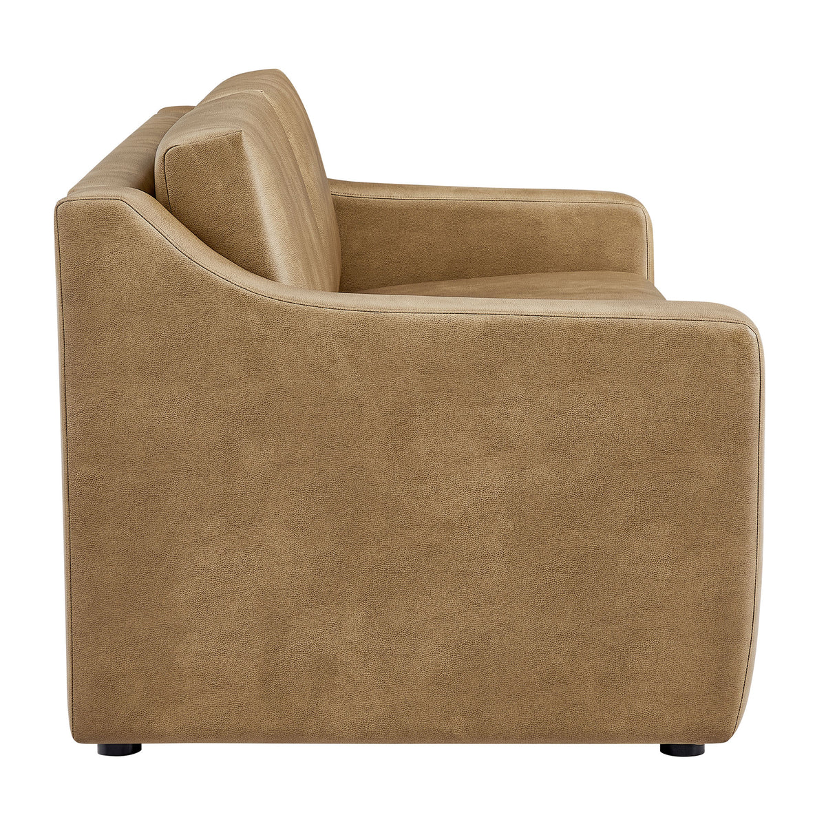 Liora 87 Inch Vegan Leather Sofa - Toast