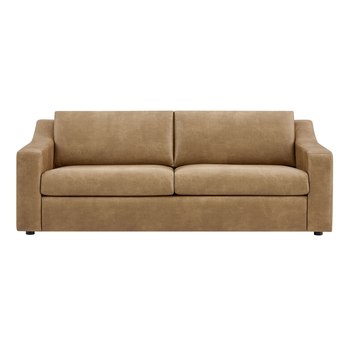 Liora 87 Inch Vegan Leather Sofa - Toast