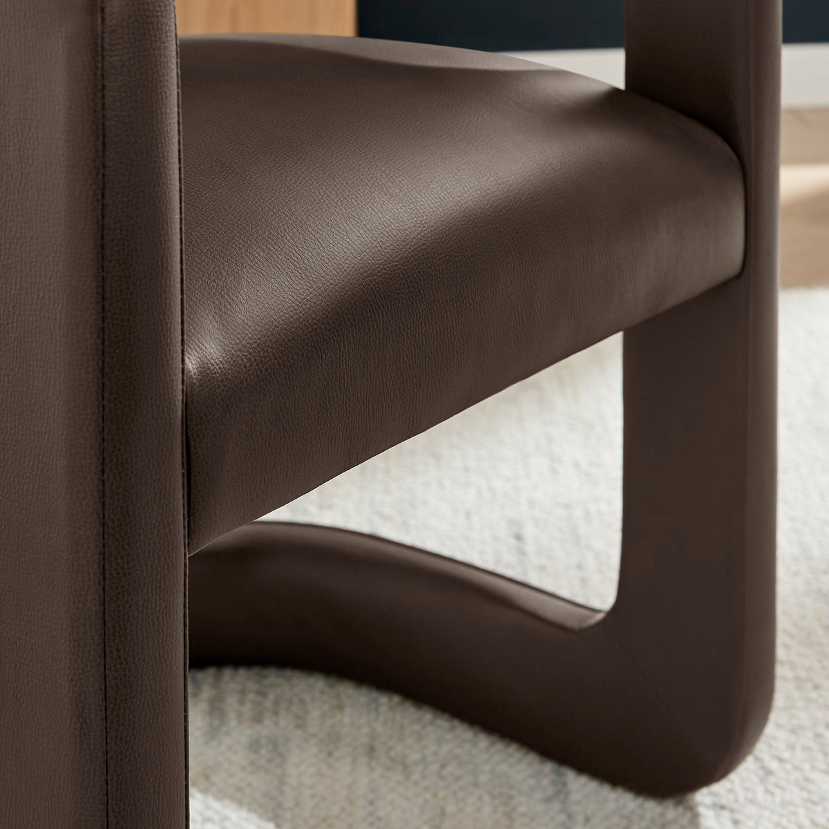 Winslow Premium Vegan Leather Dining Chair - Espresso