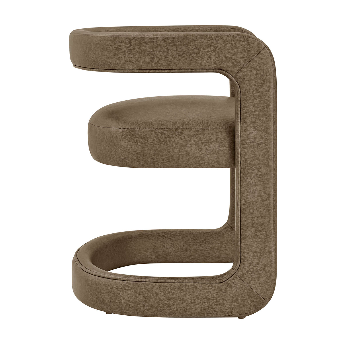 Winslow Premium Vegan Leather Dining Chair - Mushroom