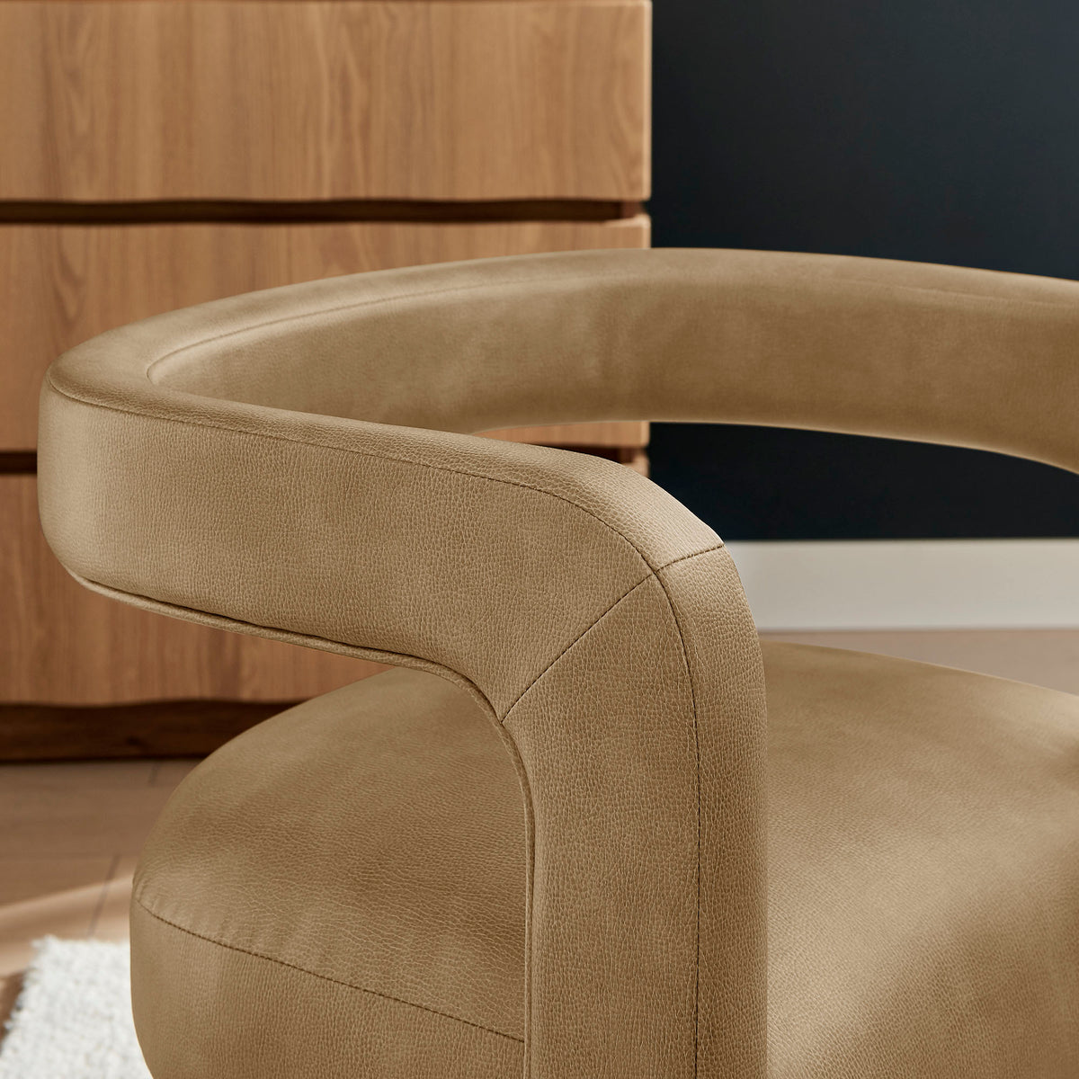 Winslow Premium Vegan Leather Dining Chair - Toast