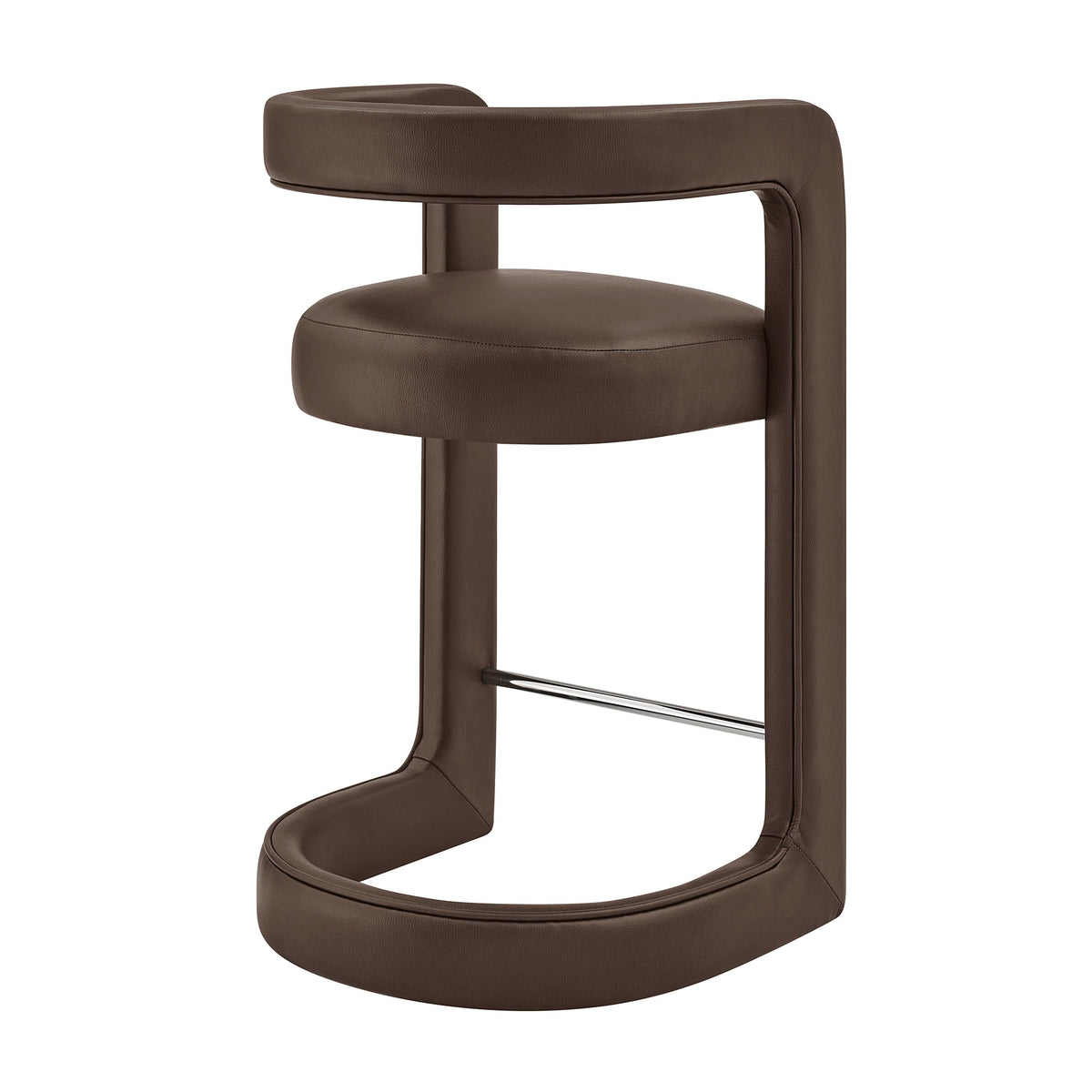 Winslow Premium Vegan Leather Counter Stool - Espresso