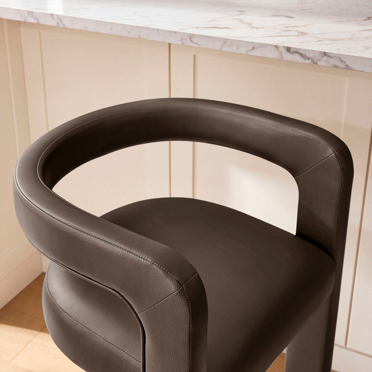 Winslow Premium Vegan Leather Counter Stool - Espresso