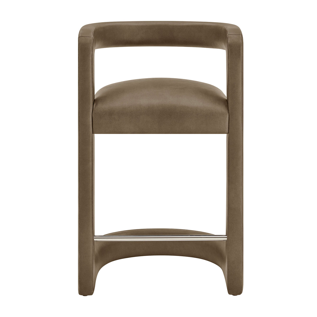 Winslow Premium Vegan Leather Counter Stool - Mushroom